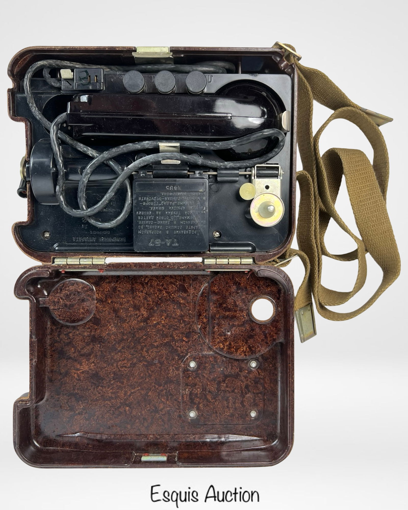 Cold War Soviet Army TA-57 Field Telephone (1 of 5)