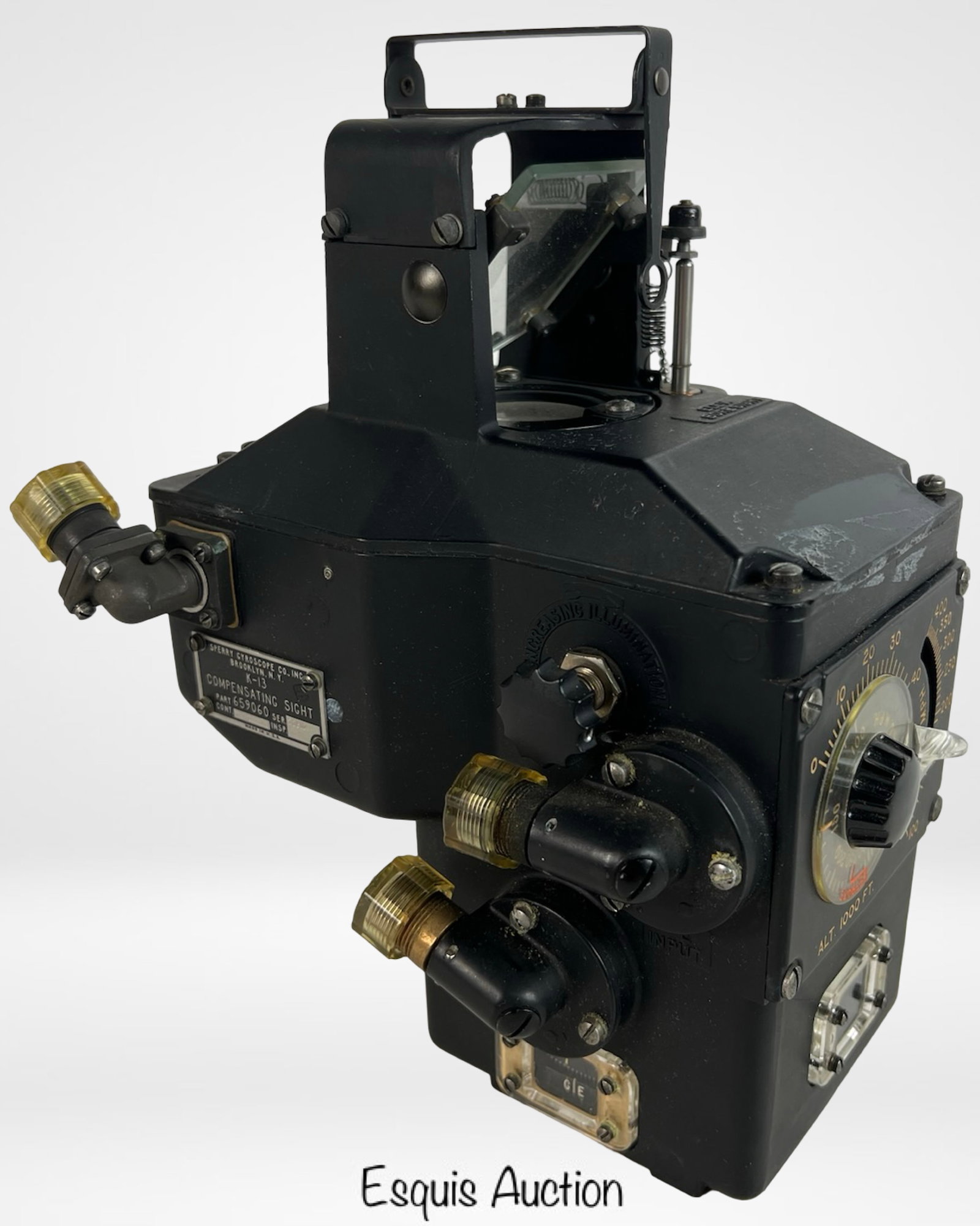 WWII US Sperry K-13 Aircraft Compensating Gunsight (1 of 5)