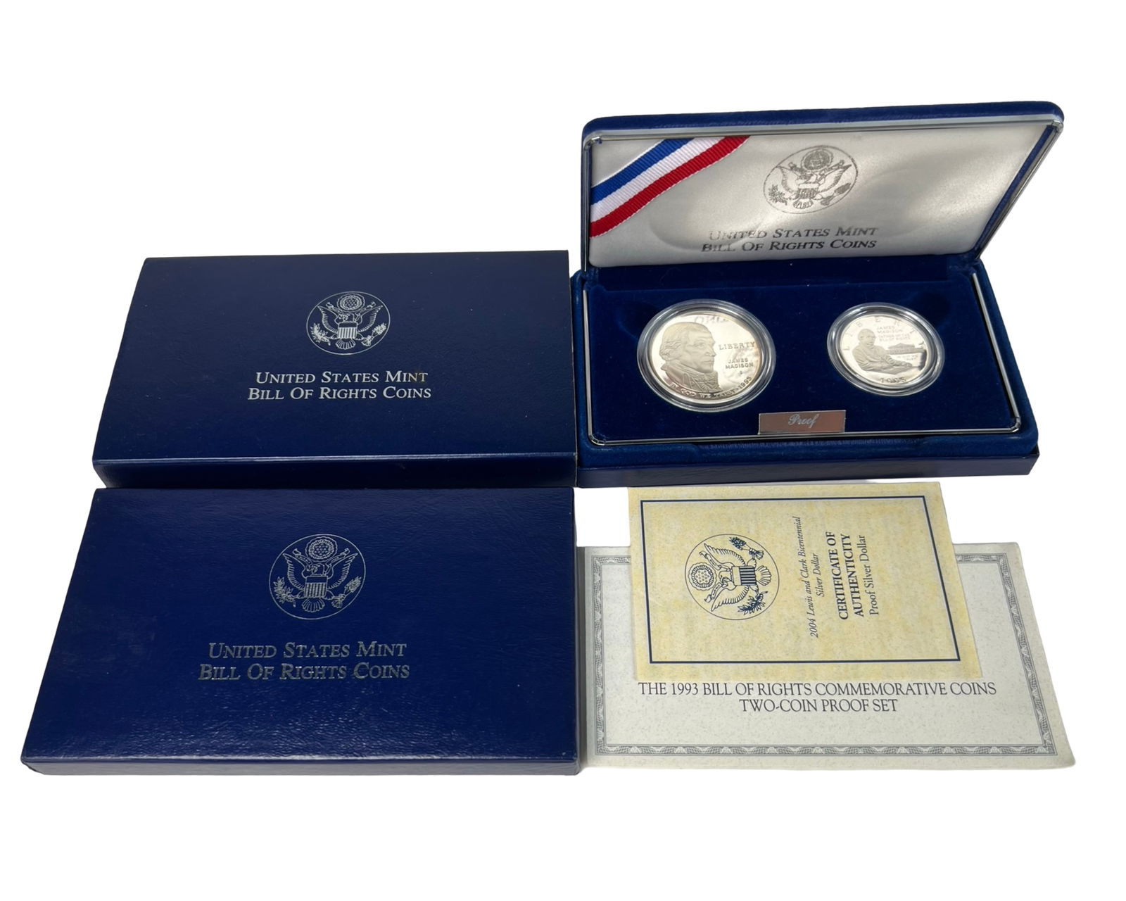1993 U.S. Bill of Rights Two-Coin Silver Proof Set (1 of 2)