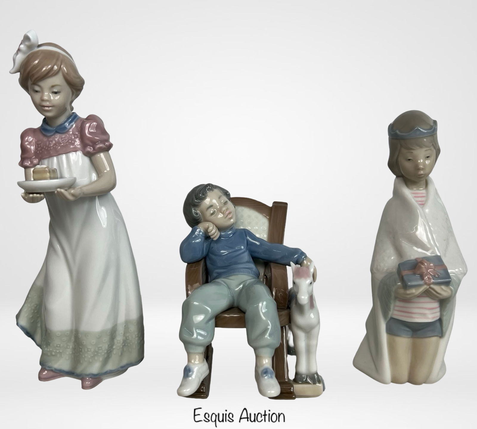 Set of Three Vintage Lladro Porcelain Figurines (1 of 3)