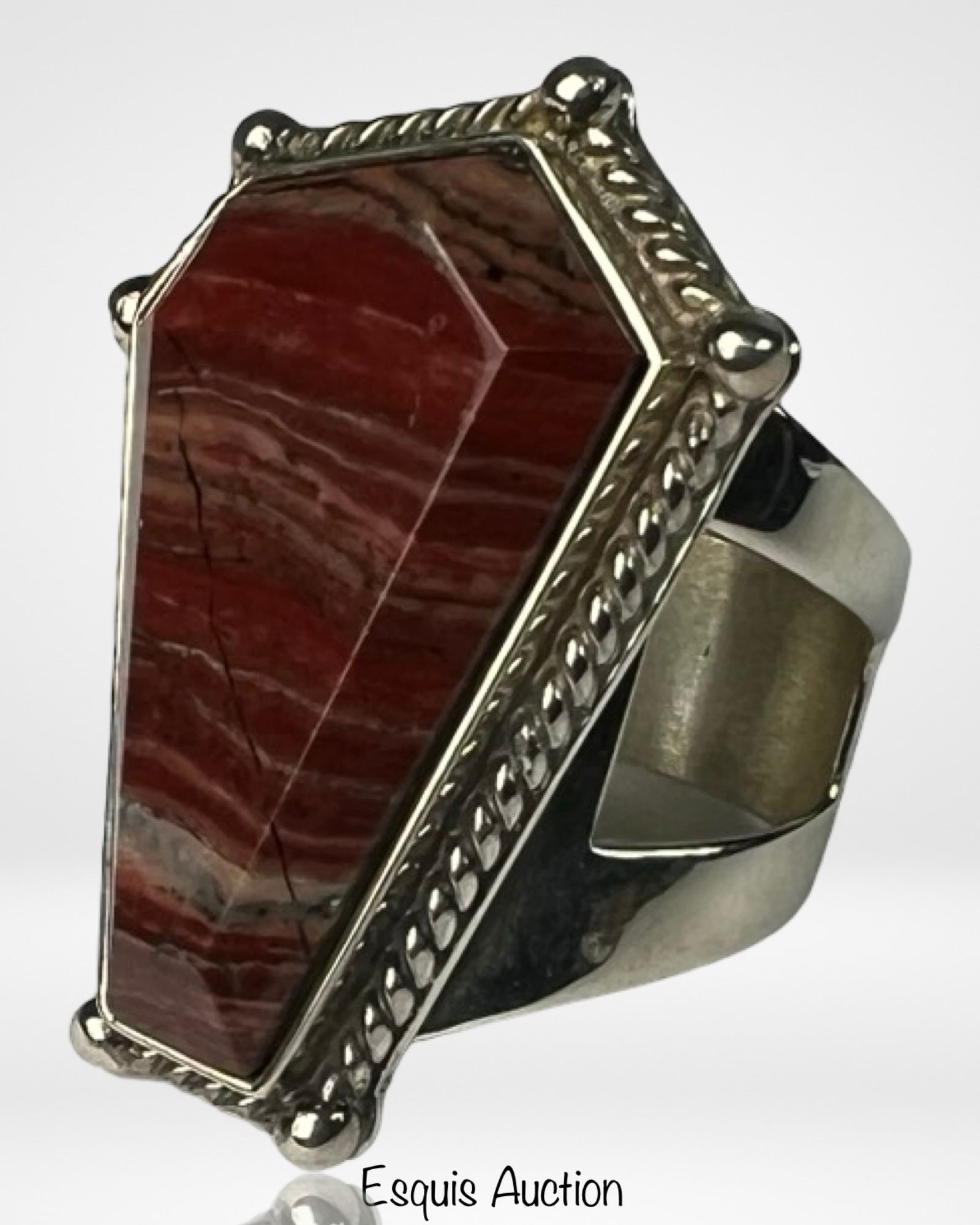 Jay King DTR Sterling Silver & Red Jasper Ring (1 of 4)