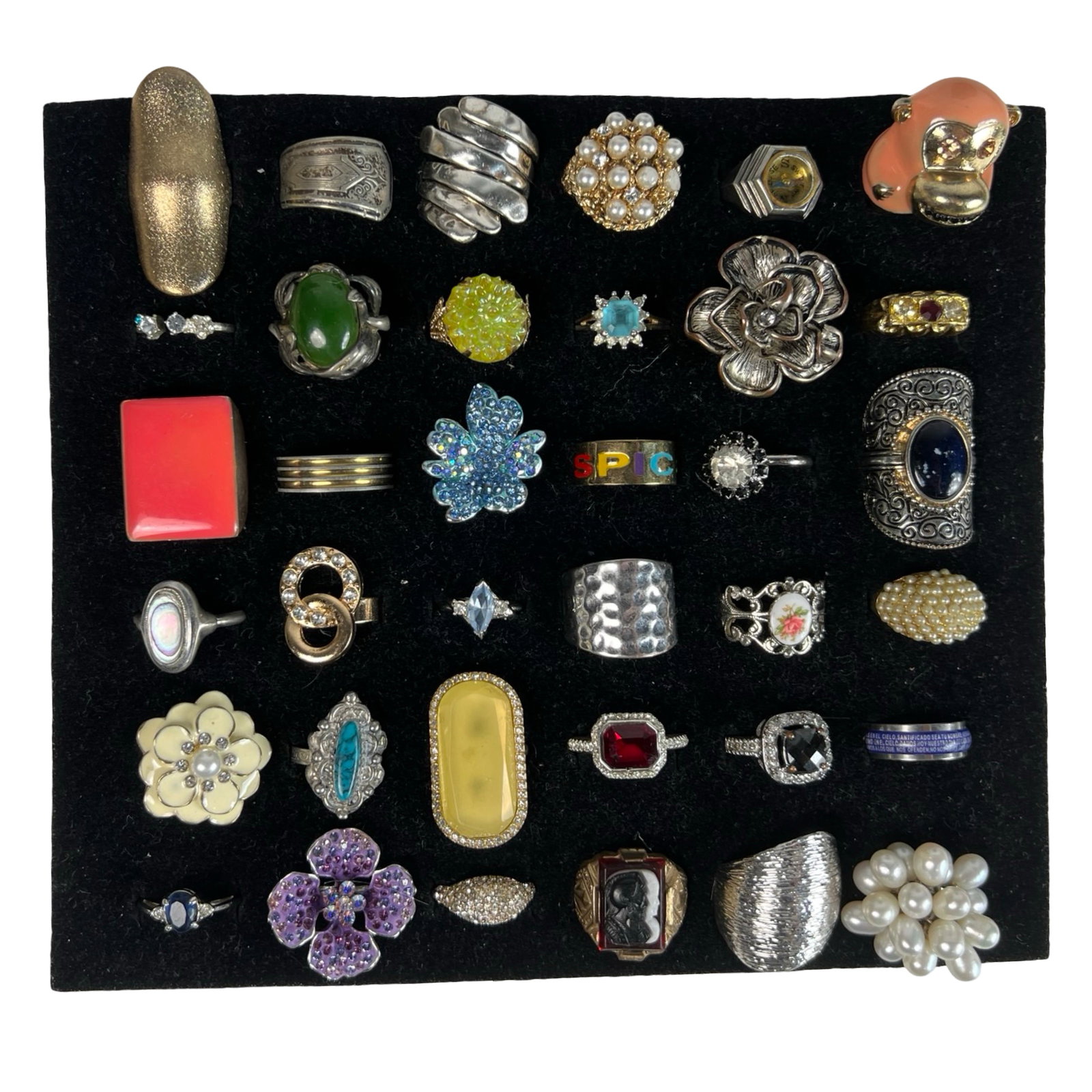 Elegance for Every Finger- Collection of Rings: Indulge in the allure of elegant adornments with this exquisite Collection of 36 Various Rings. From timeless classics to contemporary statements, this assortment caters to diverse tastes, offering a