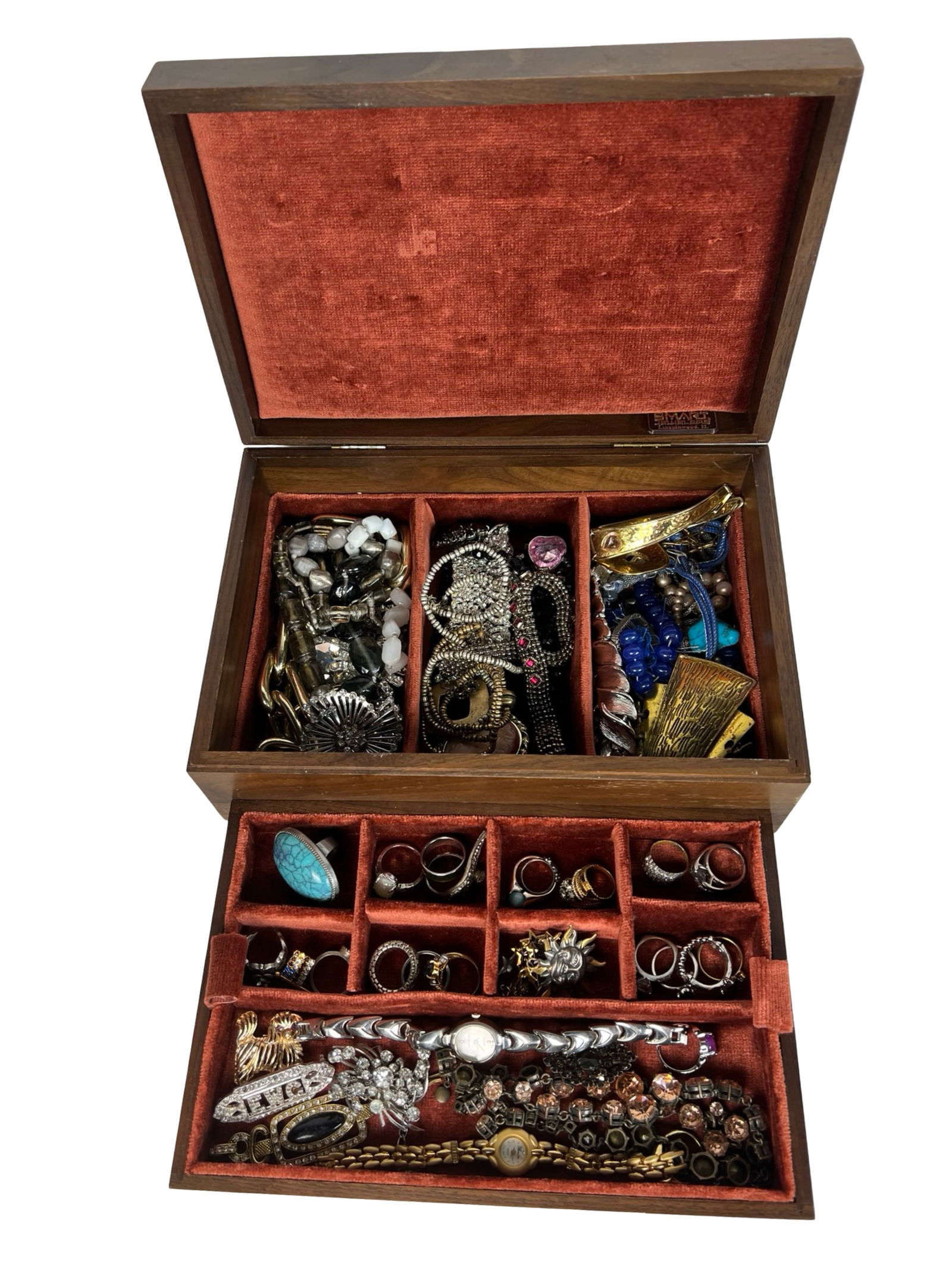 Vintage Jewelry Box Filled with Unsearched Jewelry (1 of 4)
