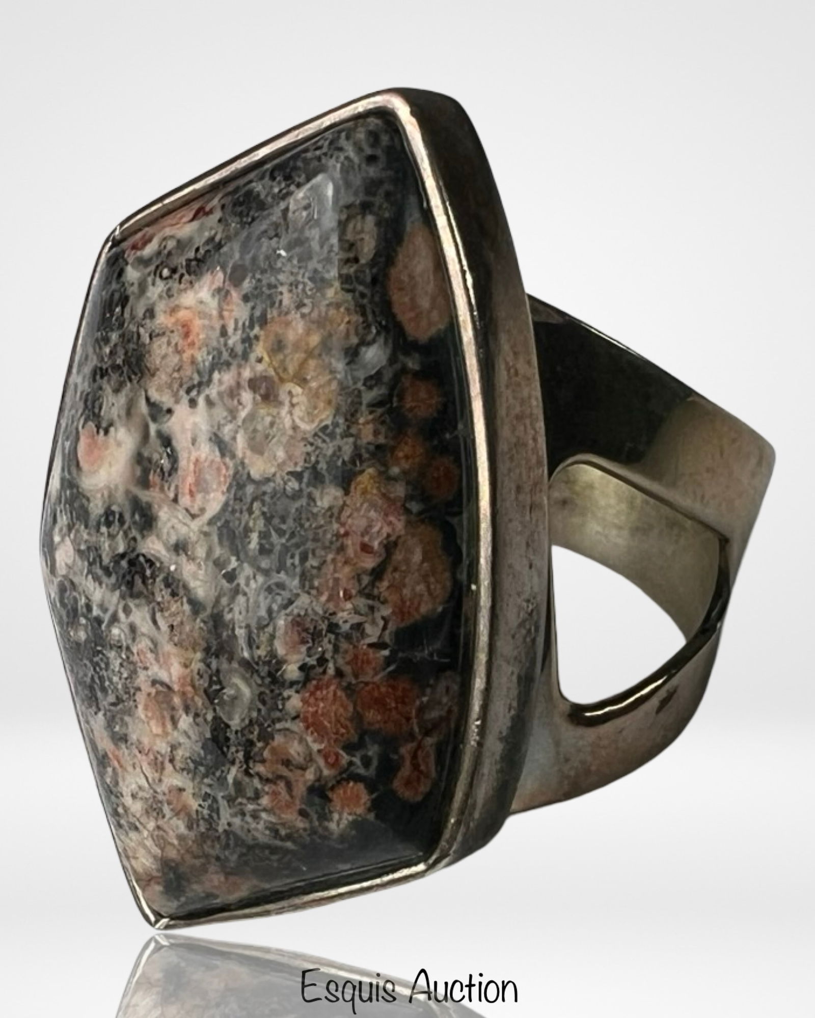 Jay King Sterling Silver Leopard Skin Jasper Ring (1 of 4)
