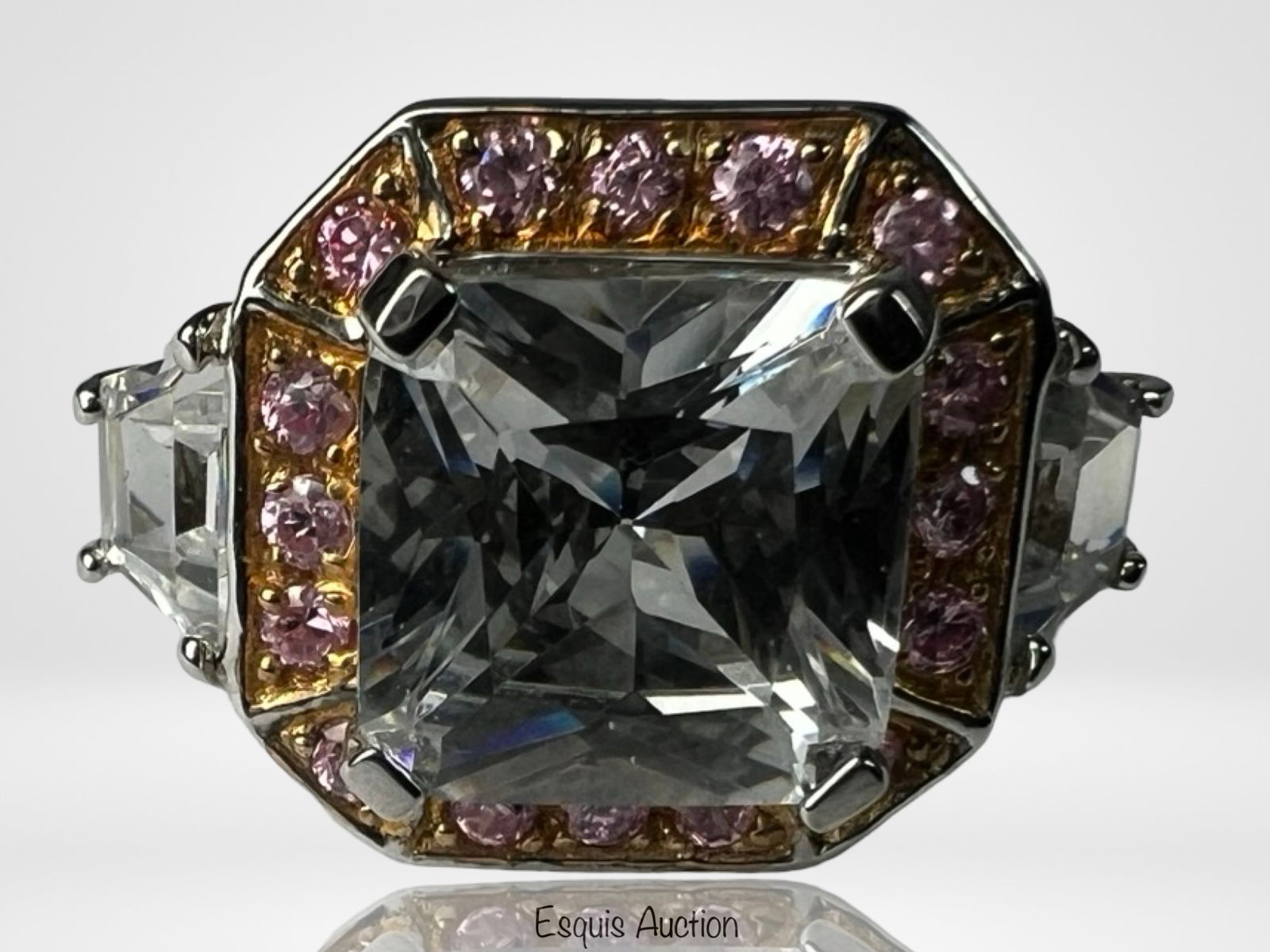 Sterling Silver Cubic Zirconia Lady's Ring (1 of 4)