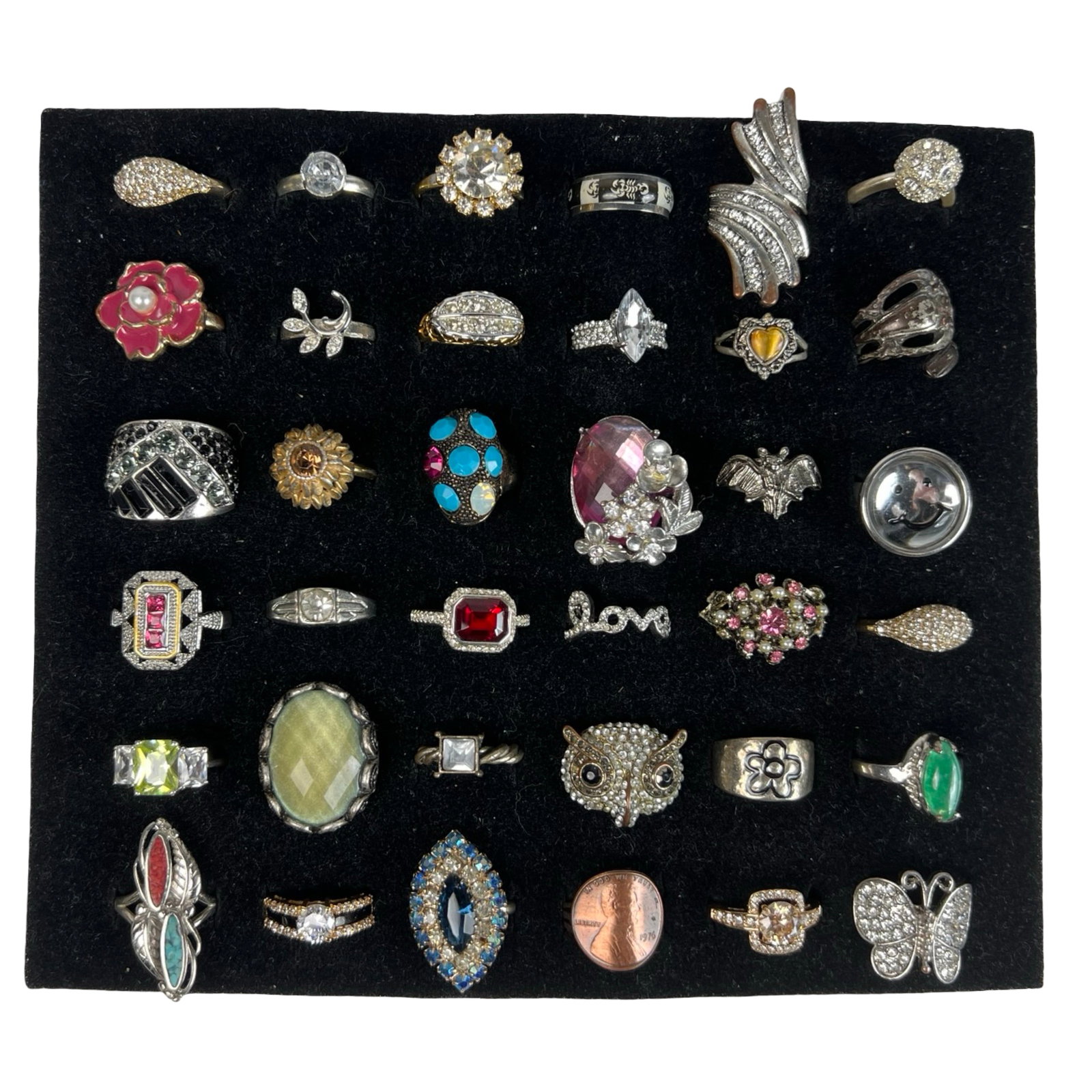 Elegance for Every Finger- Collection of Rings: Indulge in the allure of elegant adornments with this exquisite Collection of 36 Various Rings. From timeless classics to contemporary statements, this assortment caters to diverse tastes, offering a