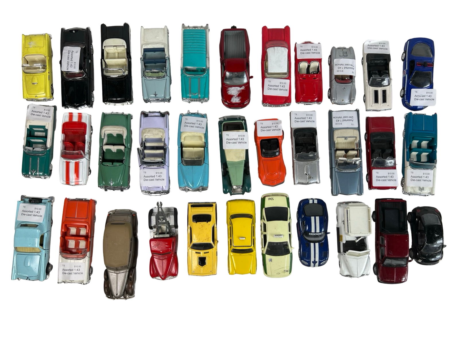 Large Lot of 1:43 Scale Vintage Die-Cast Vehicles (1 of 5)