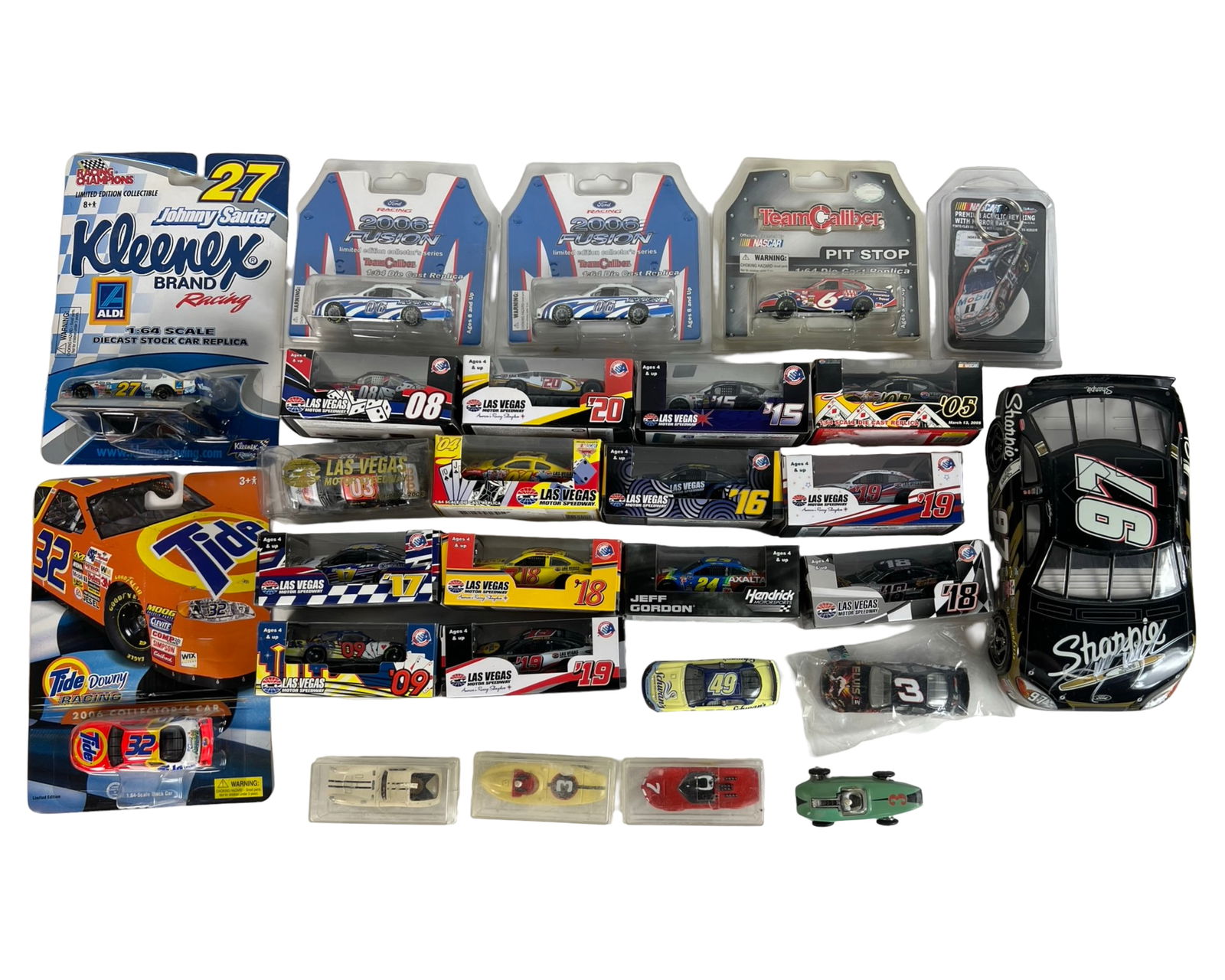 NASCAR Die-Cast Racing Car Lot & Vintage Slot Cars (1 of 8)