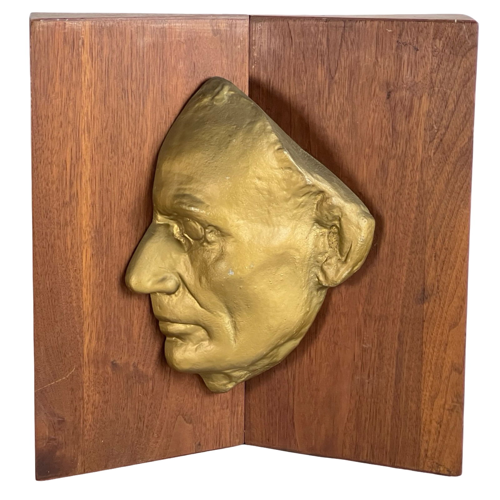 Abraham Lincoln Plaster Life Mask Wall Display (1 of 4)