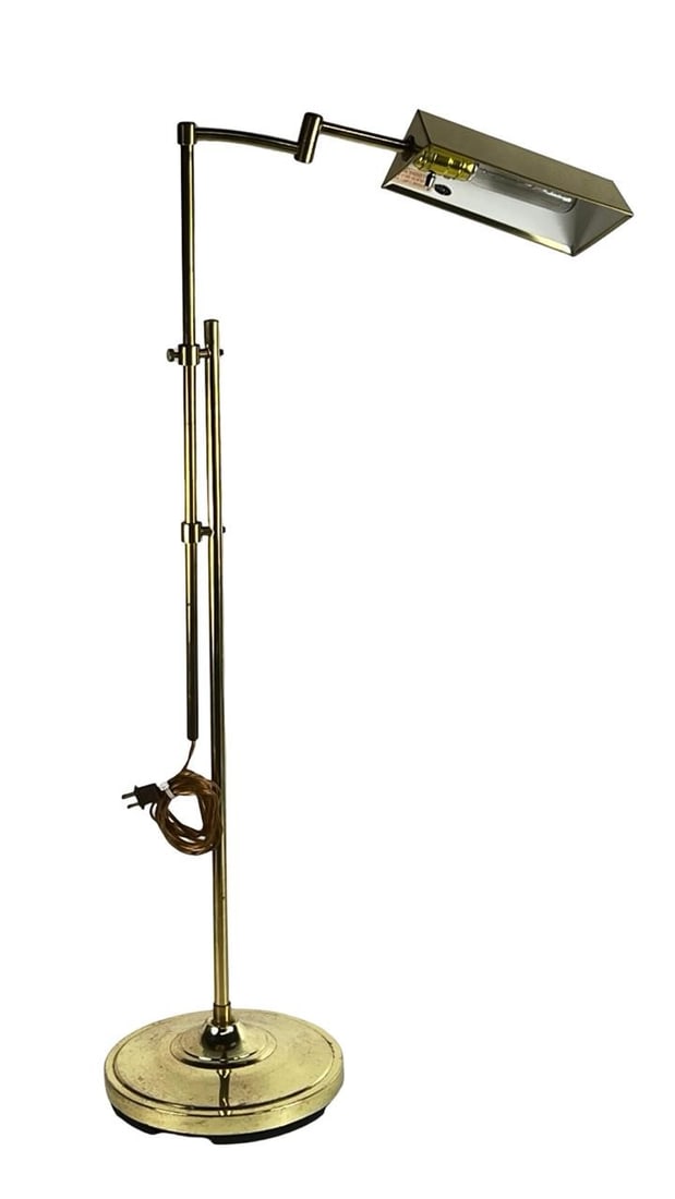 Vintage Alsy Brass Pharmacy Style Floor Lamp (1 of 4)