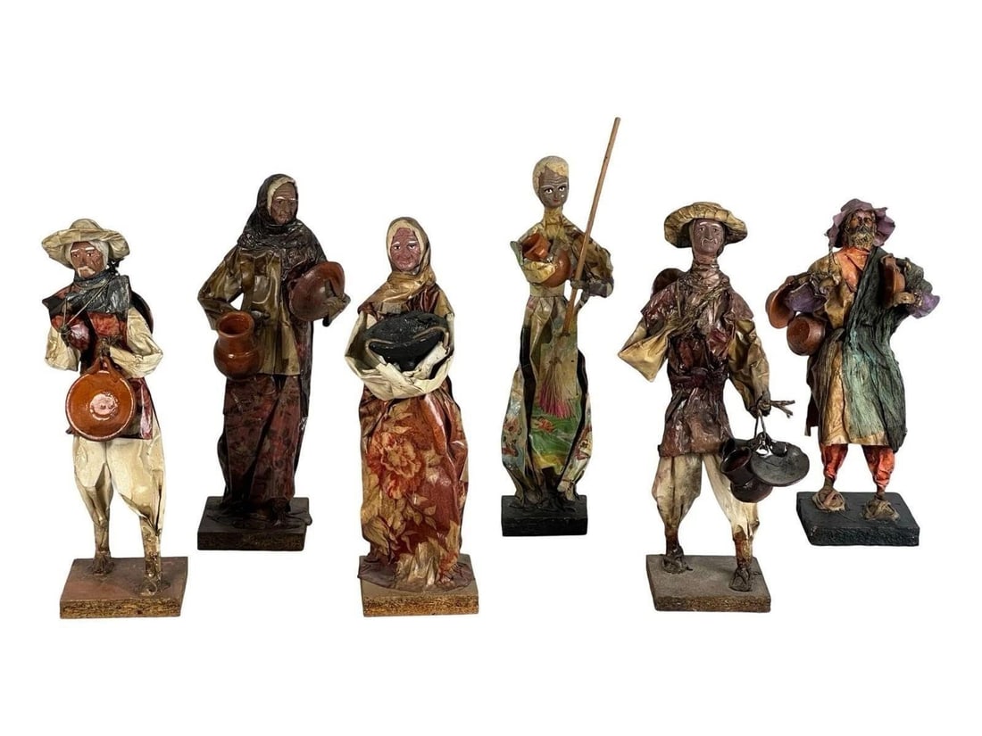 Xalisco Mexico Folk Art Paper Mache Figurines (1 of 4)