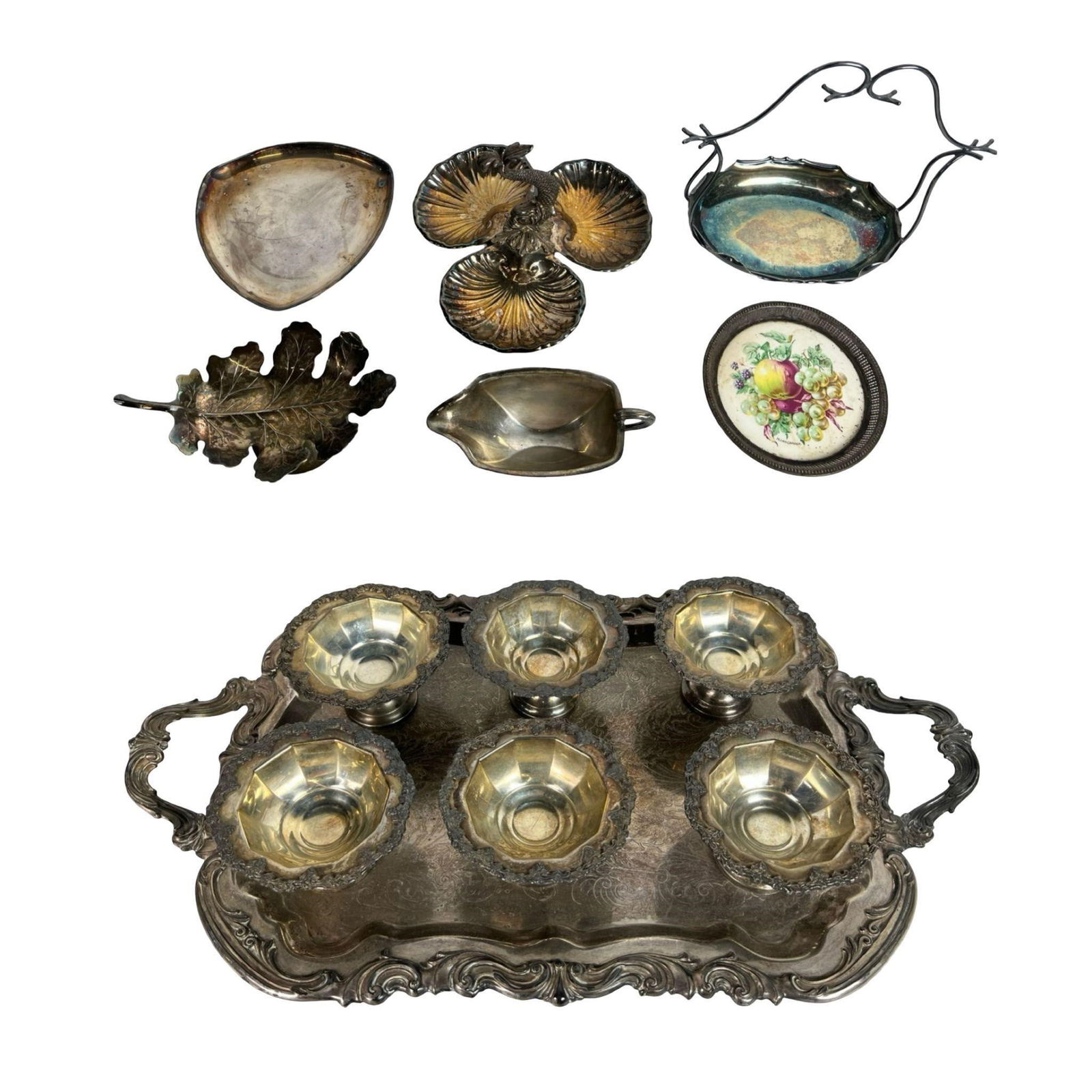 Antique and Vintage Silver Plate Serving Ware (1 of 8)