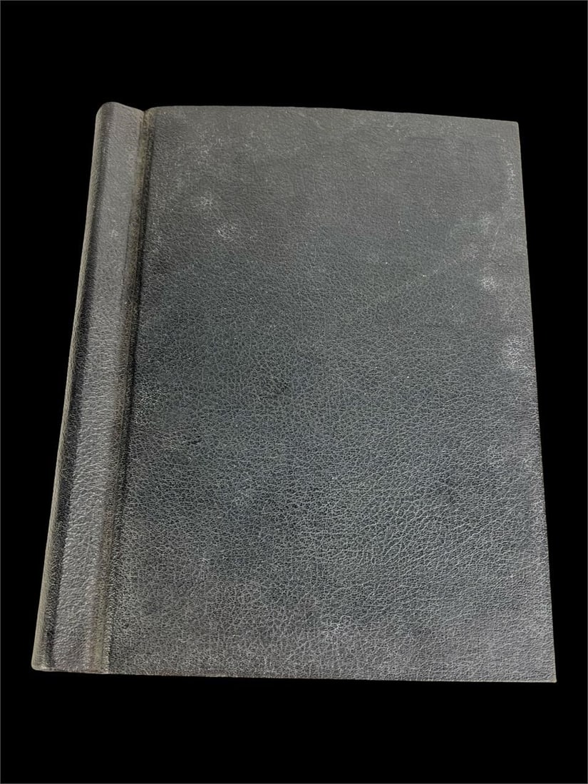 Album of Spanish Republic Postmarks - 1930s Stamps: Remarkable vintage album documenting postal history from 1930s Spain, focused on postmarks from the Spanish Republic era. Includes a wide array of stamps affixed to cut envelope or parcel fragments, e