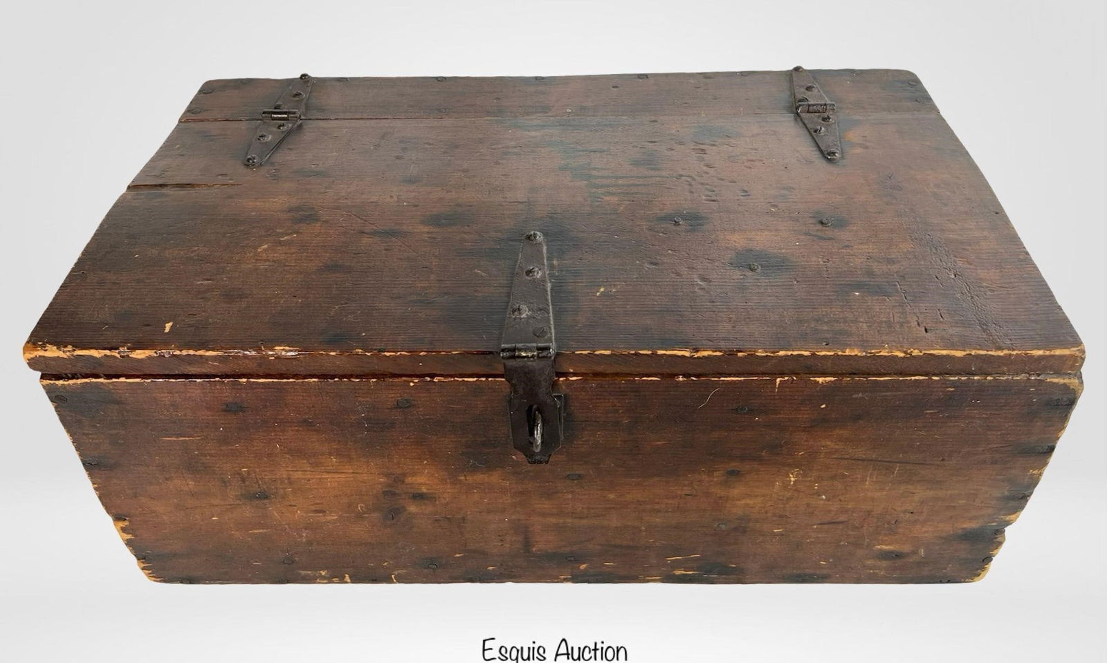 Antique Rustic Handmade Industrial Storage Box (1 of 4)