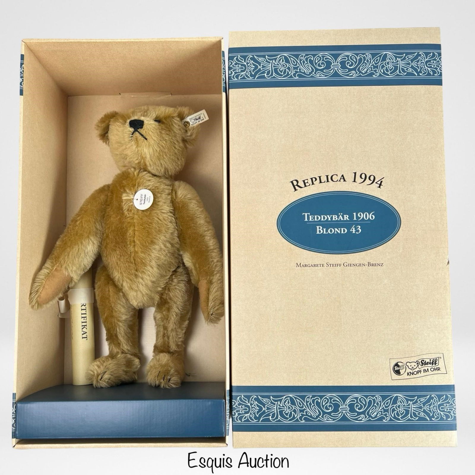 Steiff 1994 Replica Teddy Bear 1906 Blond 43 - LE (1 of 3)