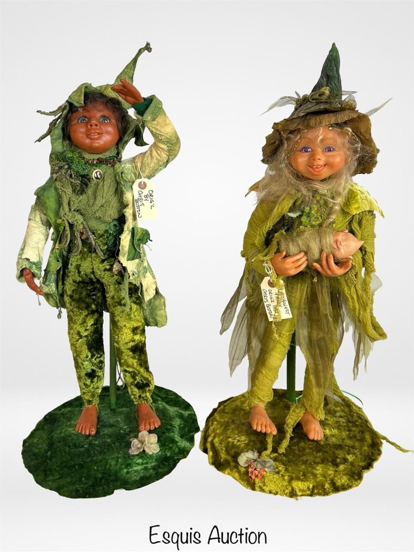 Pair of Original Fantasy Dolls by Chris Boston (1 of 6)