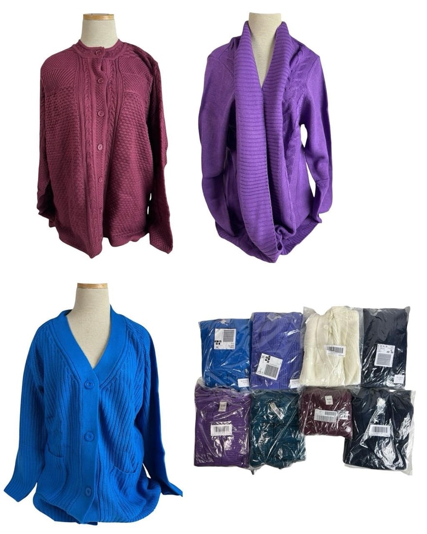 Lot of 8 Blair Knit Cardigans - 5 XL and 3 L (1 of 5)