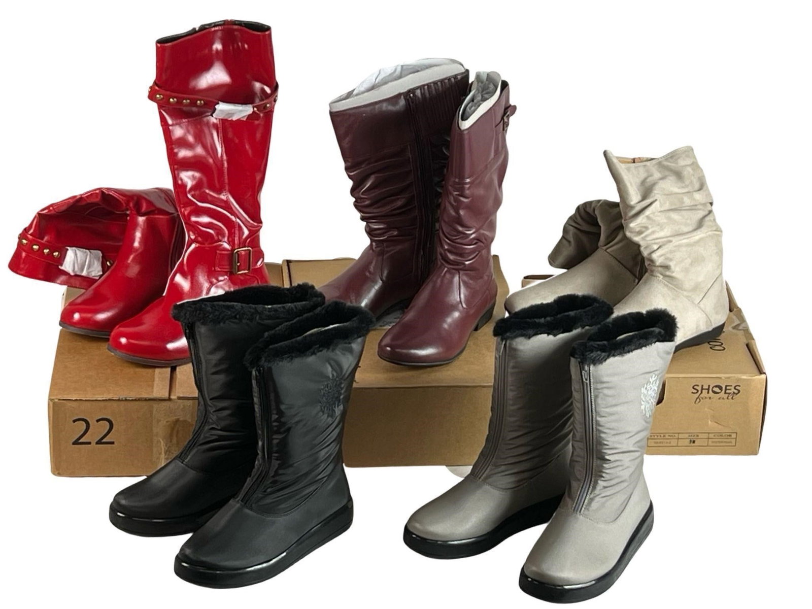 Lot of 5 Pairs of Women's Boots - Size 9 (1 of 1)