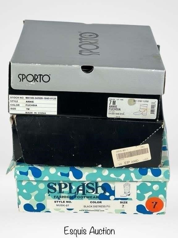 3 Pairs of Lady's Boots- Size 7 (1 of 3)