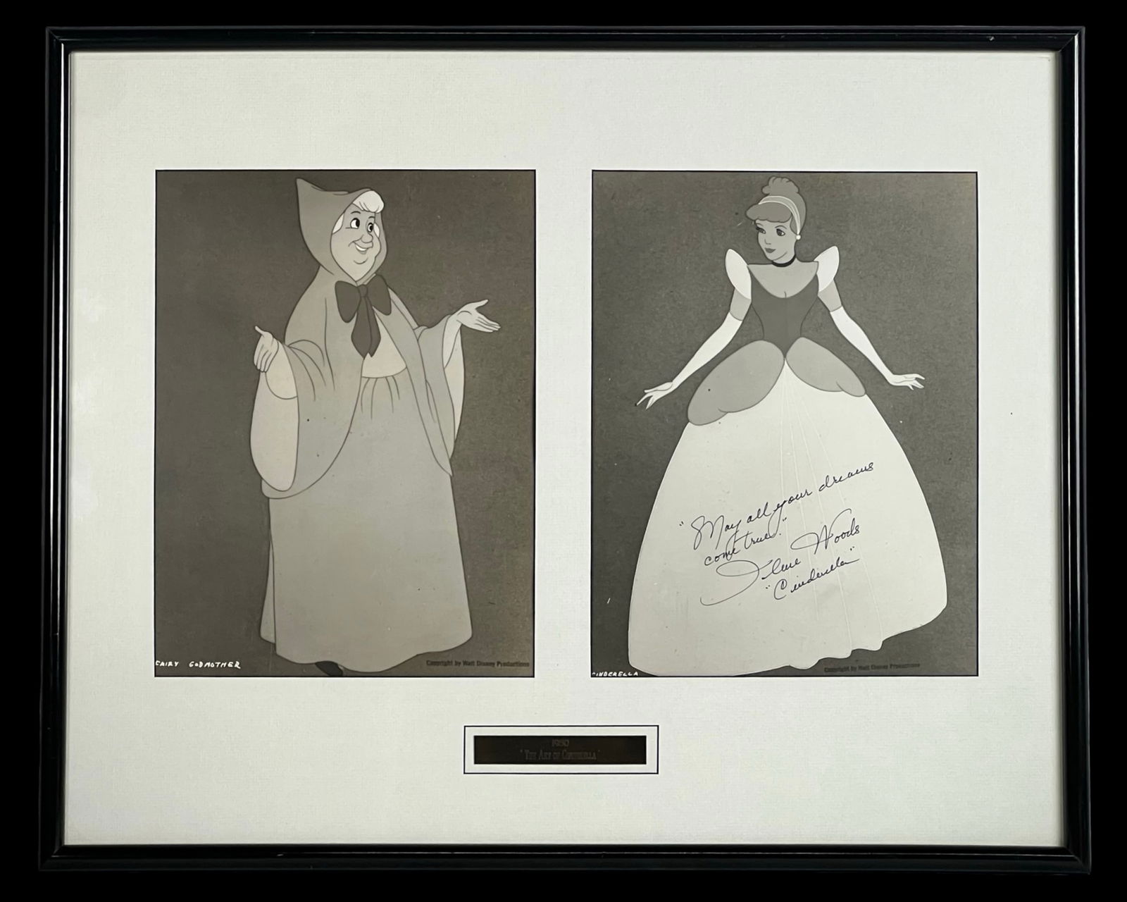 Cinderella Animation Display- Illene Woods Signed (1 of 6)