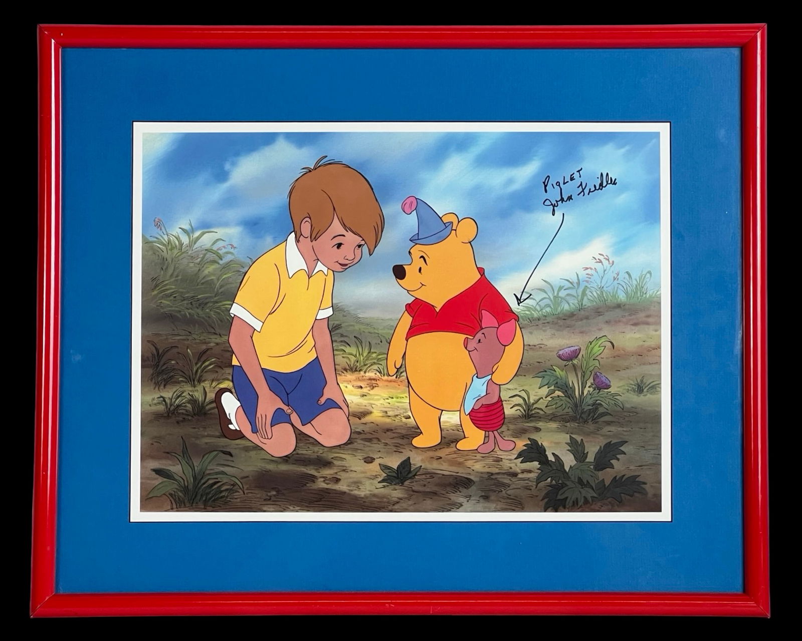 Winnie the Pooh Lithograph Signed by John Fiedler (1 of 4)