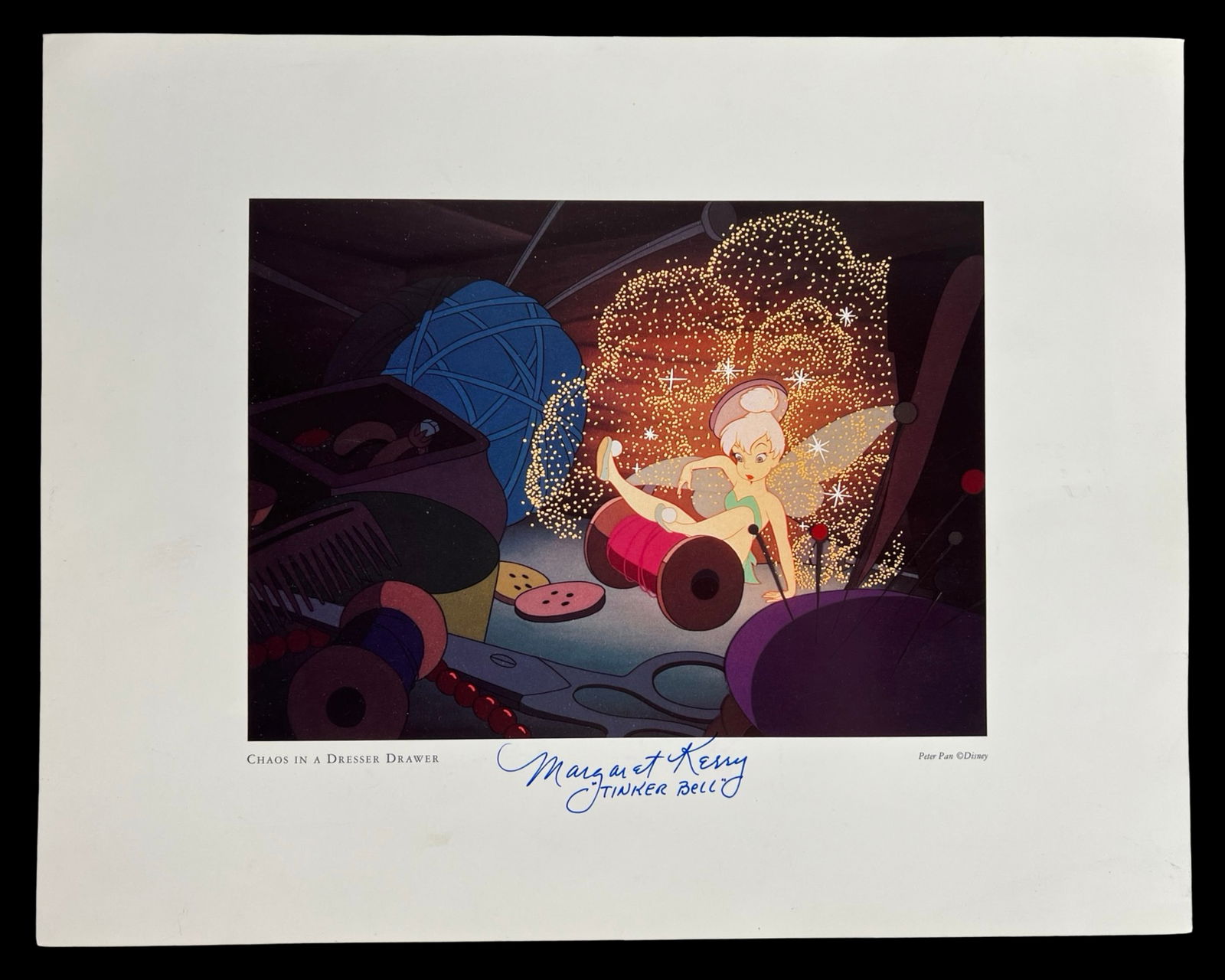 Disney Tinker Bell Litho Signed by Margaret Kerry (1 of 4)