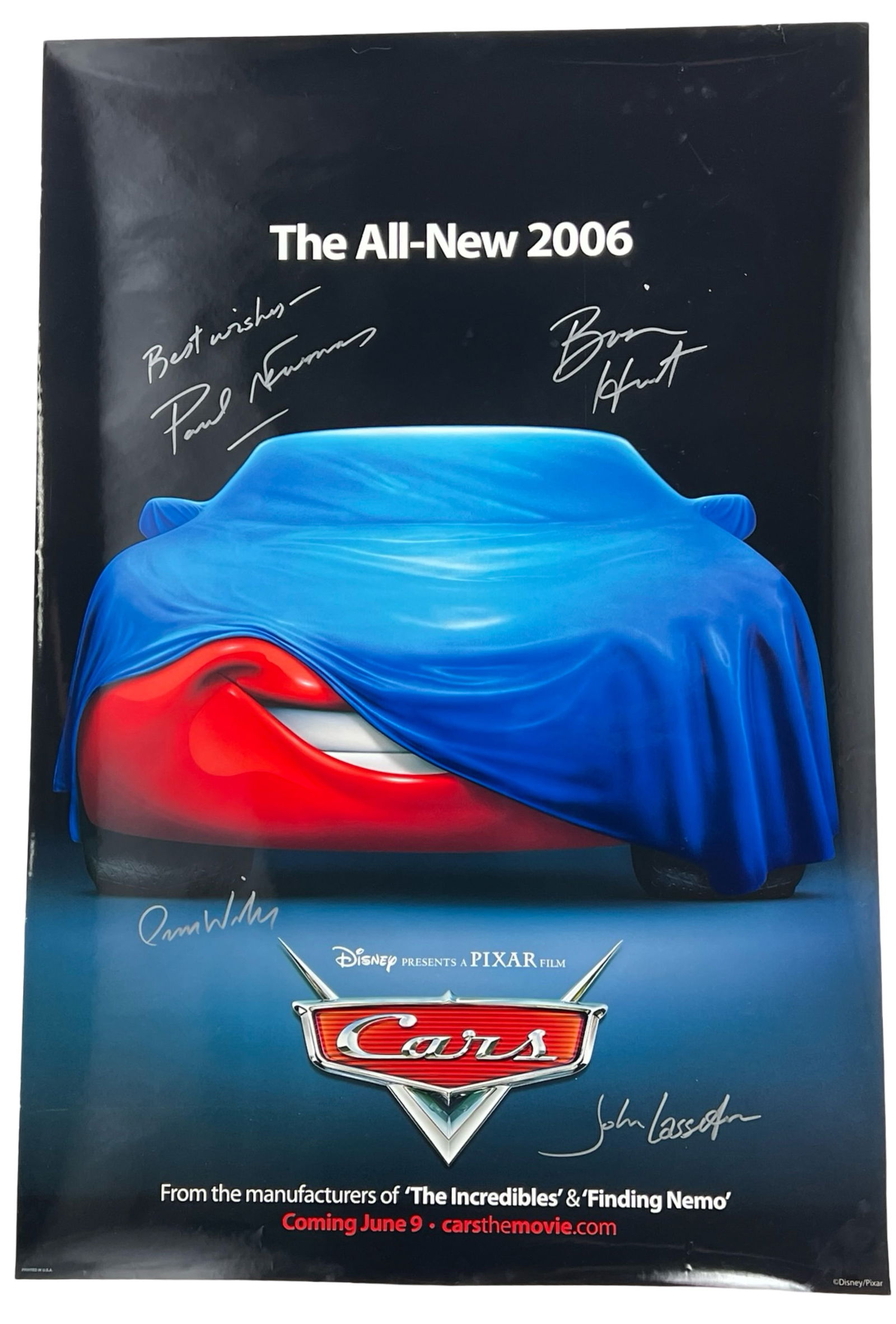 Disney Pixar Cars Cast-Signed Movie Poster (1 of 7)