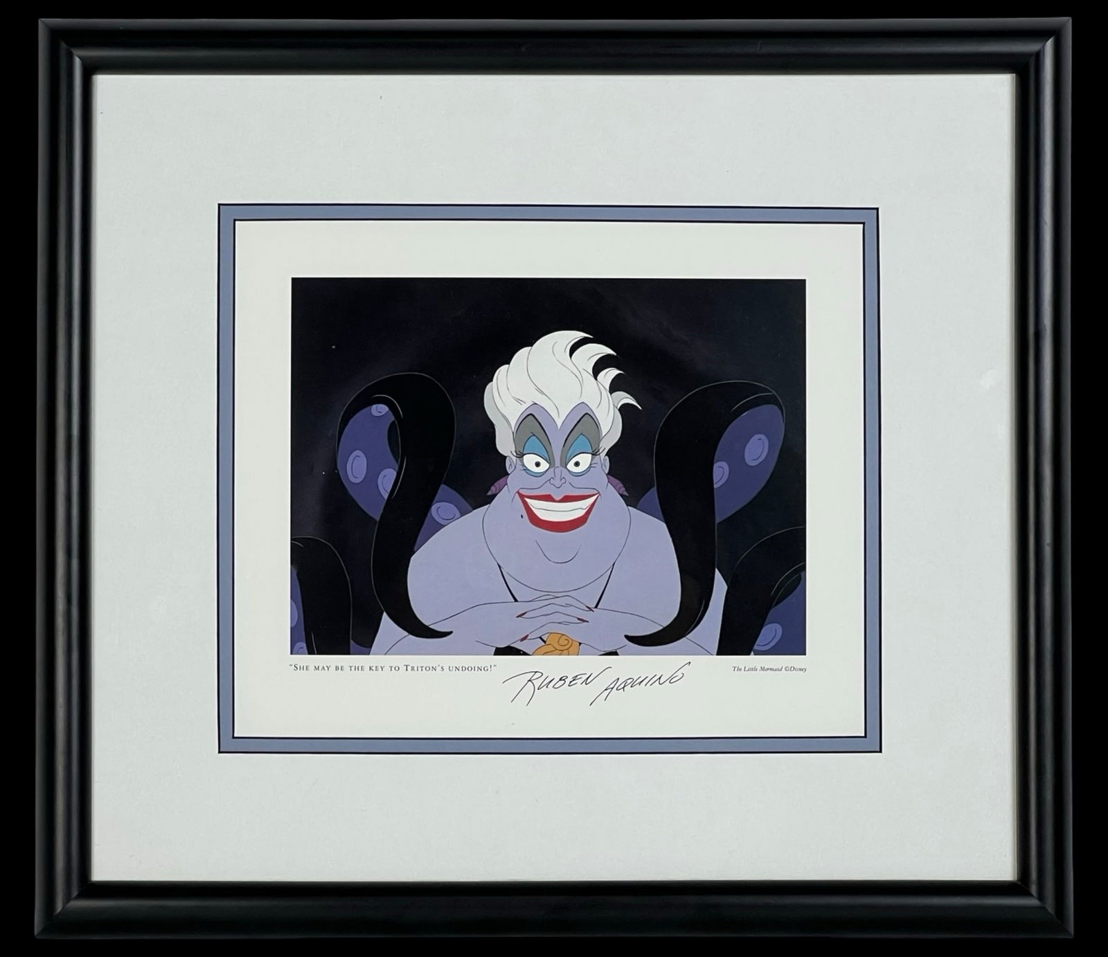 "The Little Mermaid" Ursula Litho- Double Signed (1 of 5)