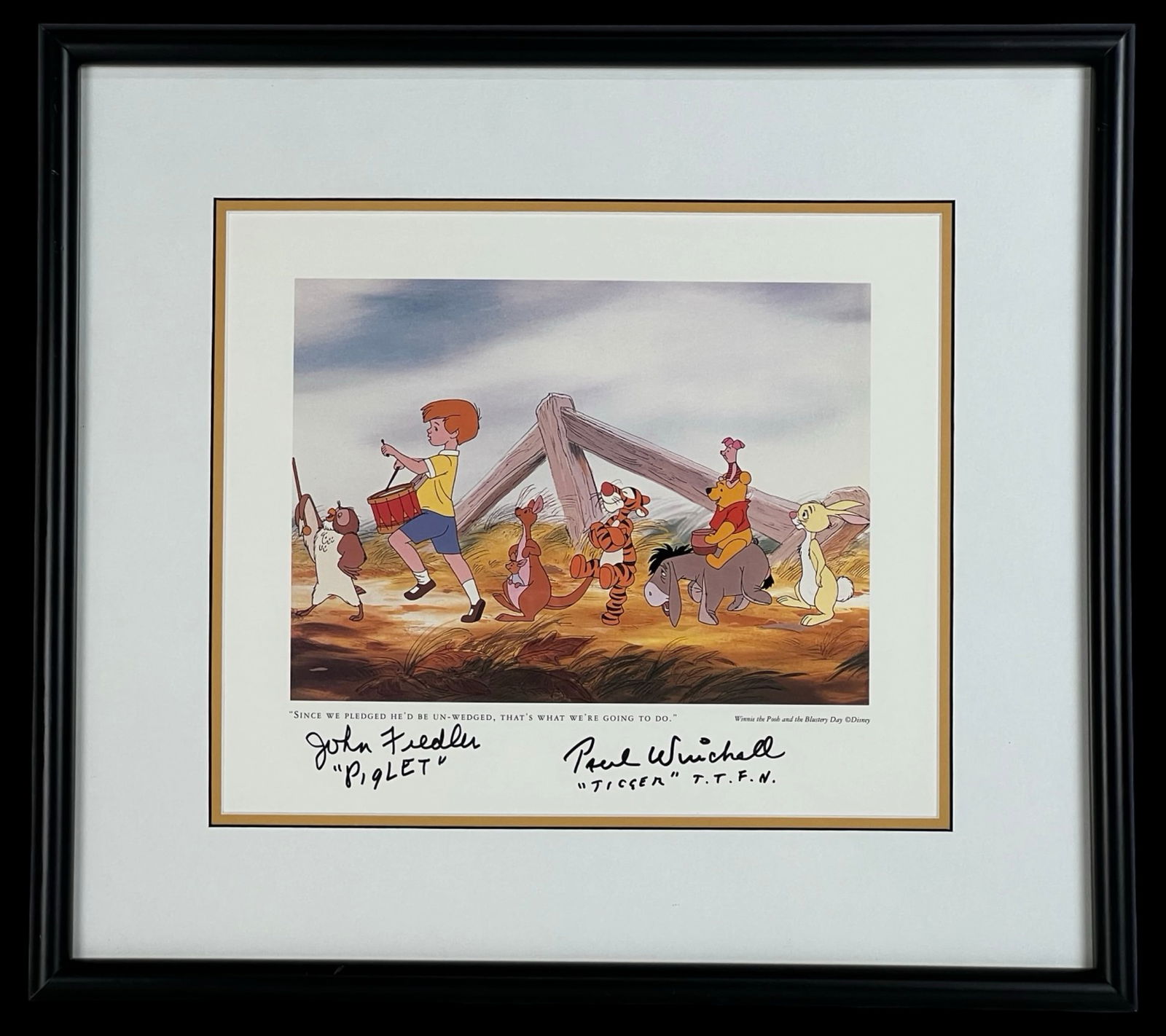 Disney Winnie the Pooh Serigraph- Double Signed (1 of 5)