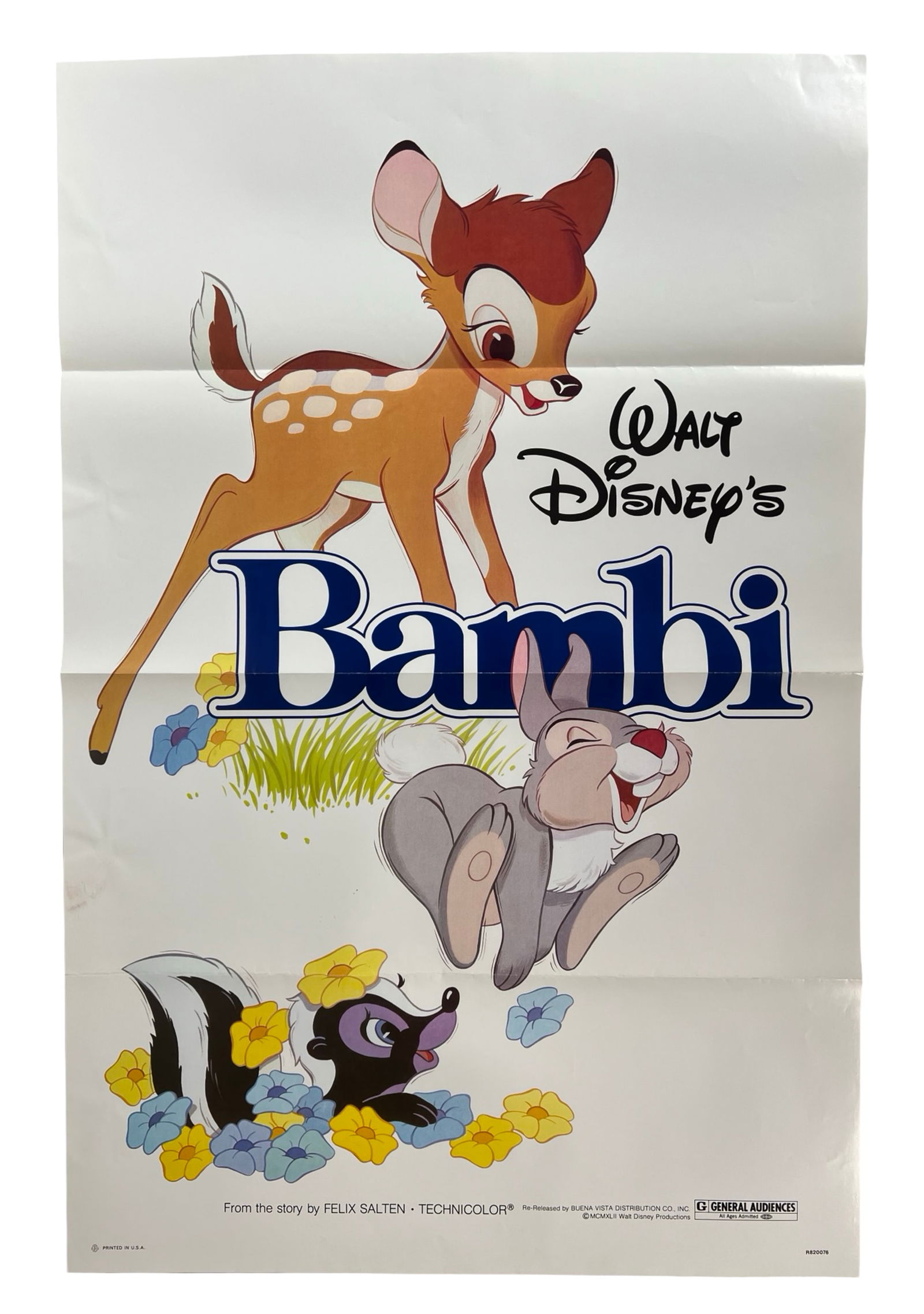 Walt Disney's Bambi Movie Poster (1 of 3)