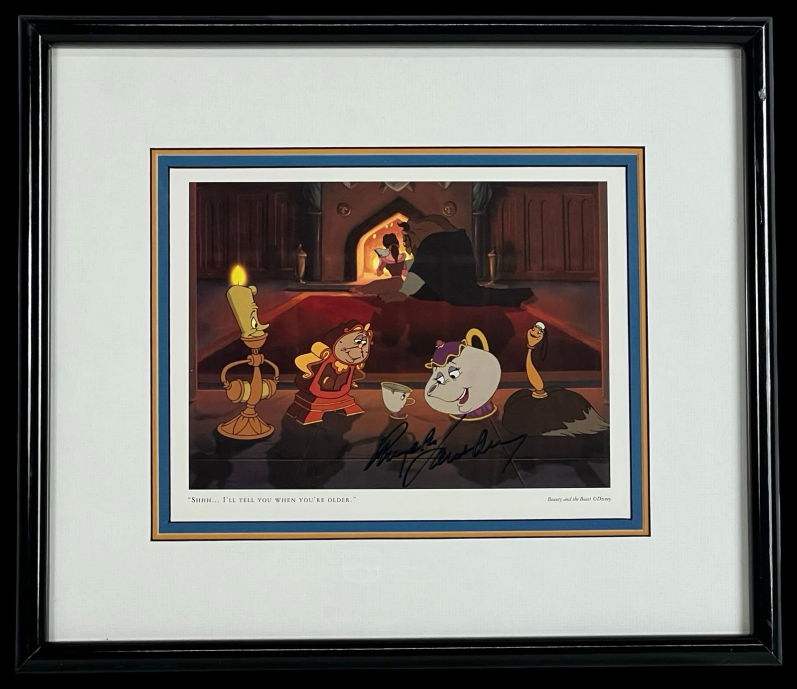 Angela Lansbury Signed Beauty and the Beast Litho (1 of 3)