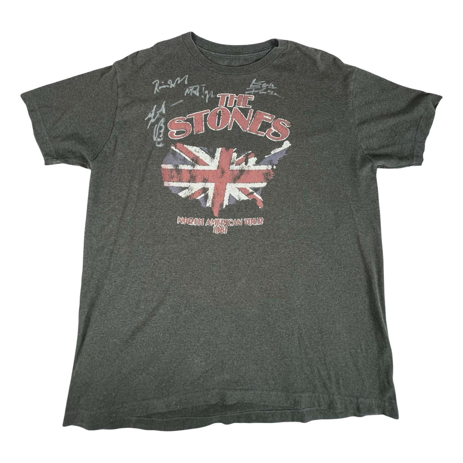Rolling Stones- Band Signed 1981 Tour T-Shirt (1 of 6)
