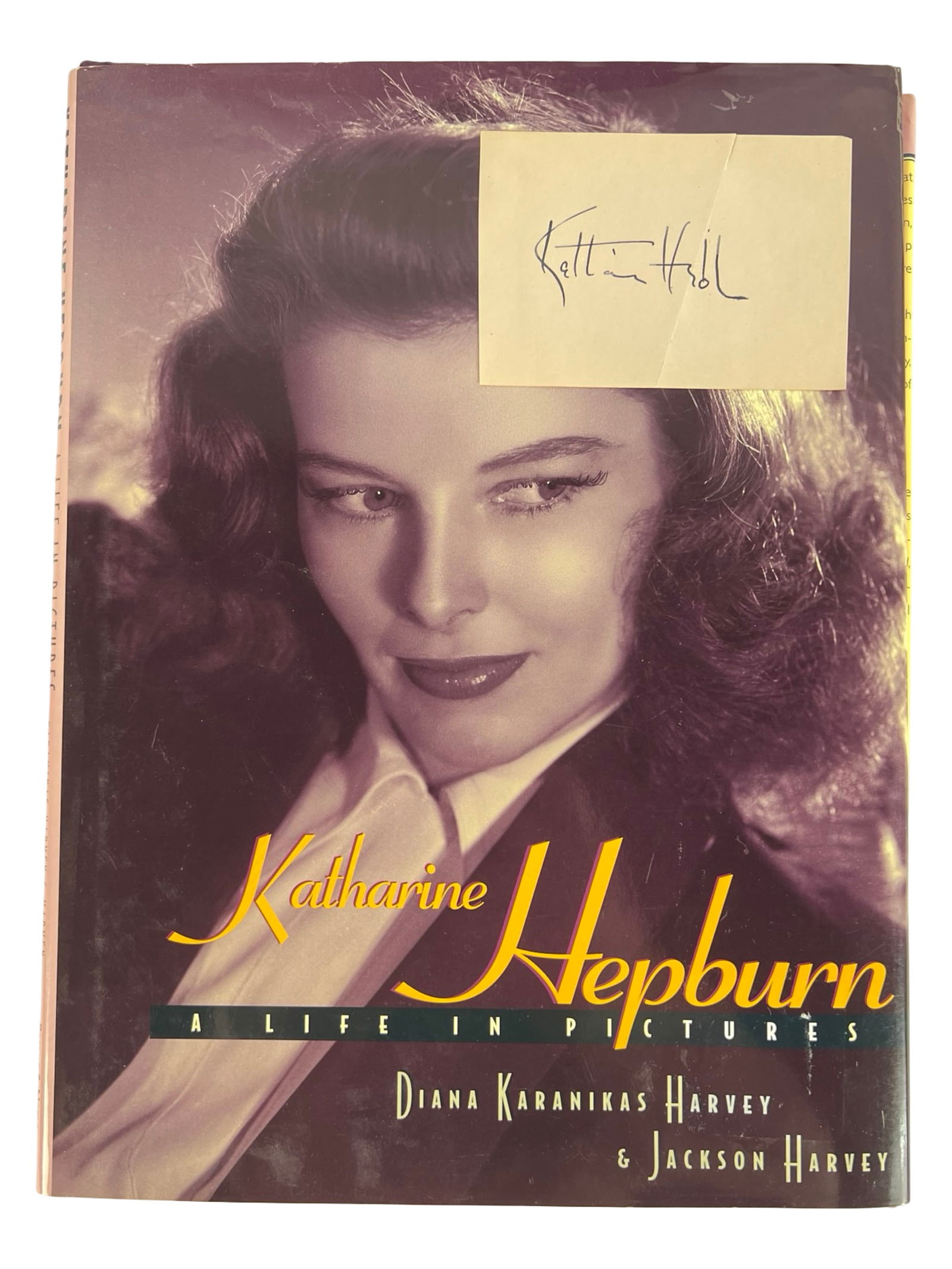Katharine Hepburn Signed Album Page w/ Book (1 of 4)