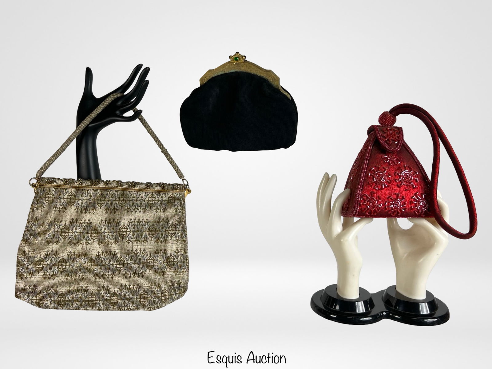 Vintage Beaded & Art Deco Style Handbag Trio (1 of 8)