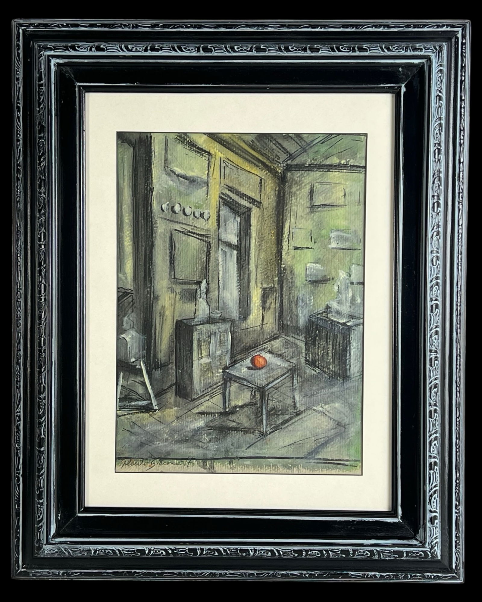 Alberto Giacometti (Manner of) Watercolor Painting (1 of 4)