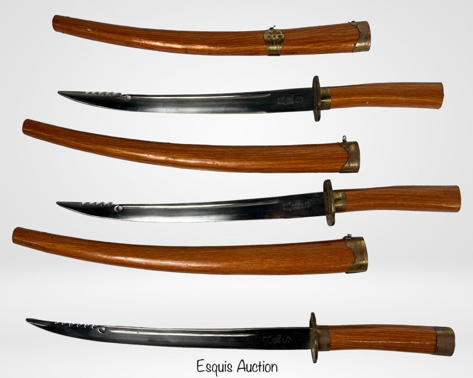 3 Chinese-Style Decorative Short Swords (1 of 4)