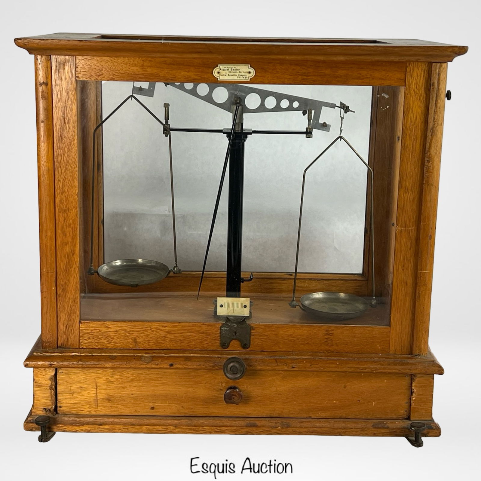 Antique August Sauter Analytical Balance Scale (1 of 5)