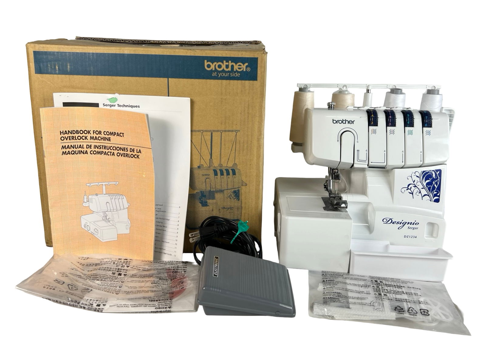 Brother Designio DZ1234 Serger Sewing Machine (1 of 2)