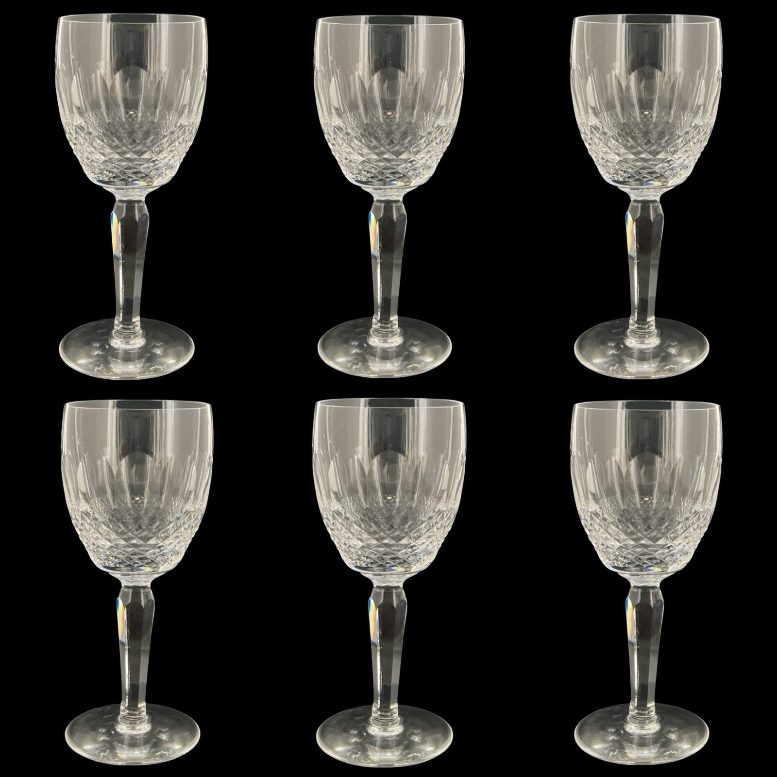 Set of 6 Waterford Crystal "Colleen" Water Goblets (1 of 3)