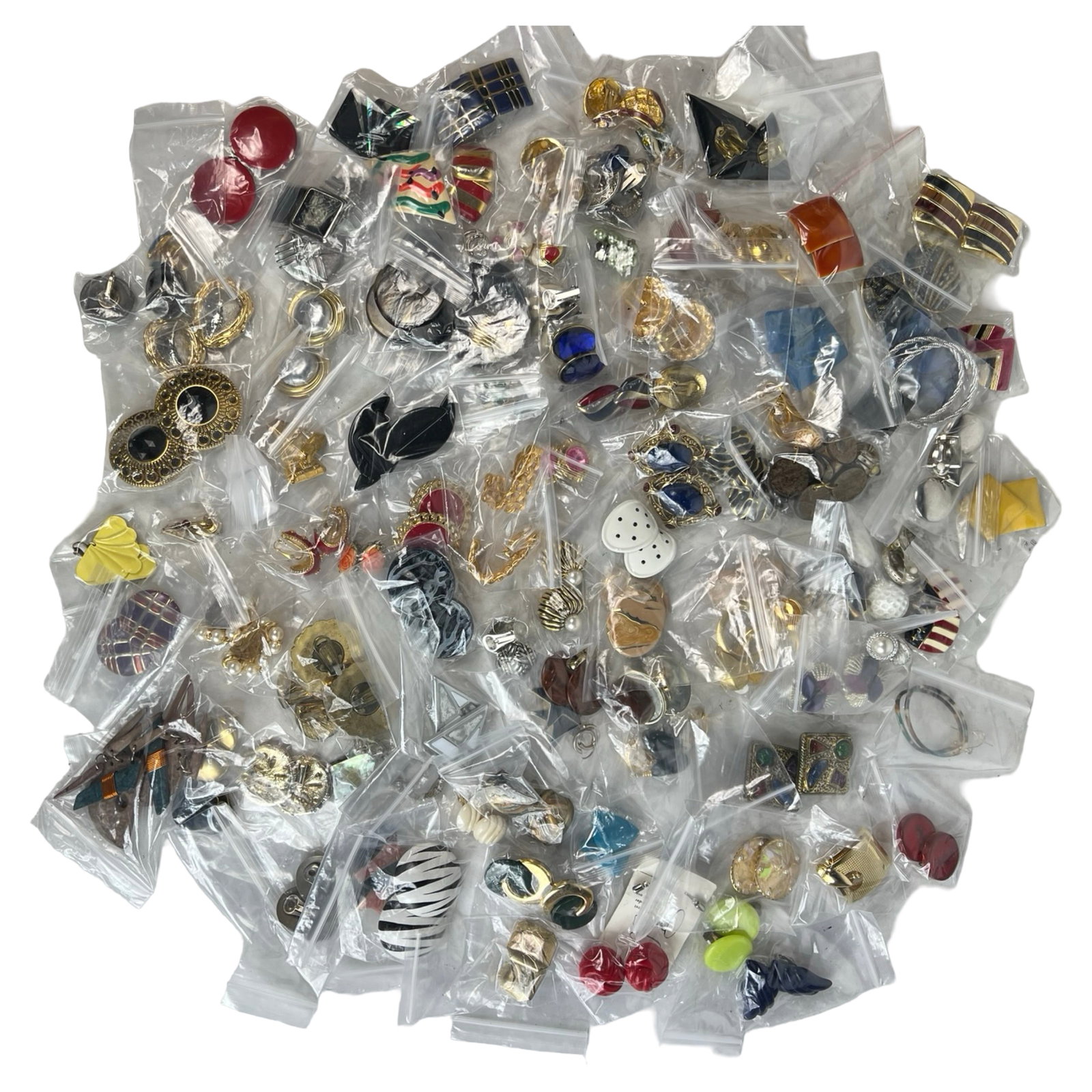 100 Pairs of Earrings - Assorted Styles & Designs (1 of 5)