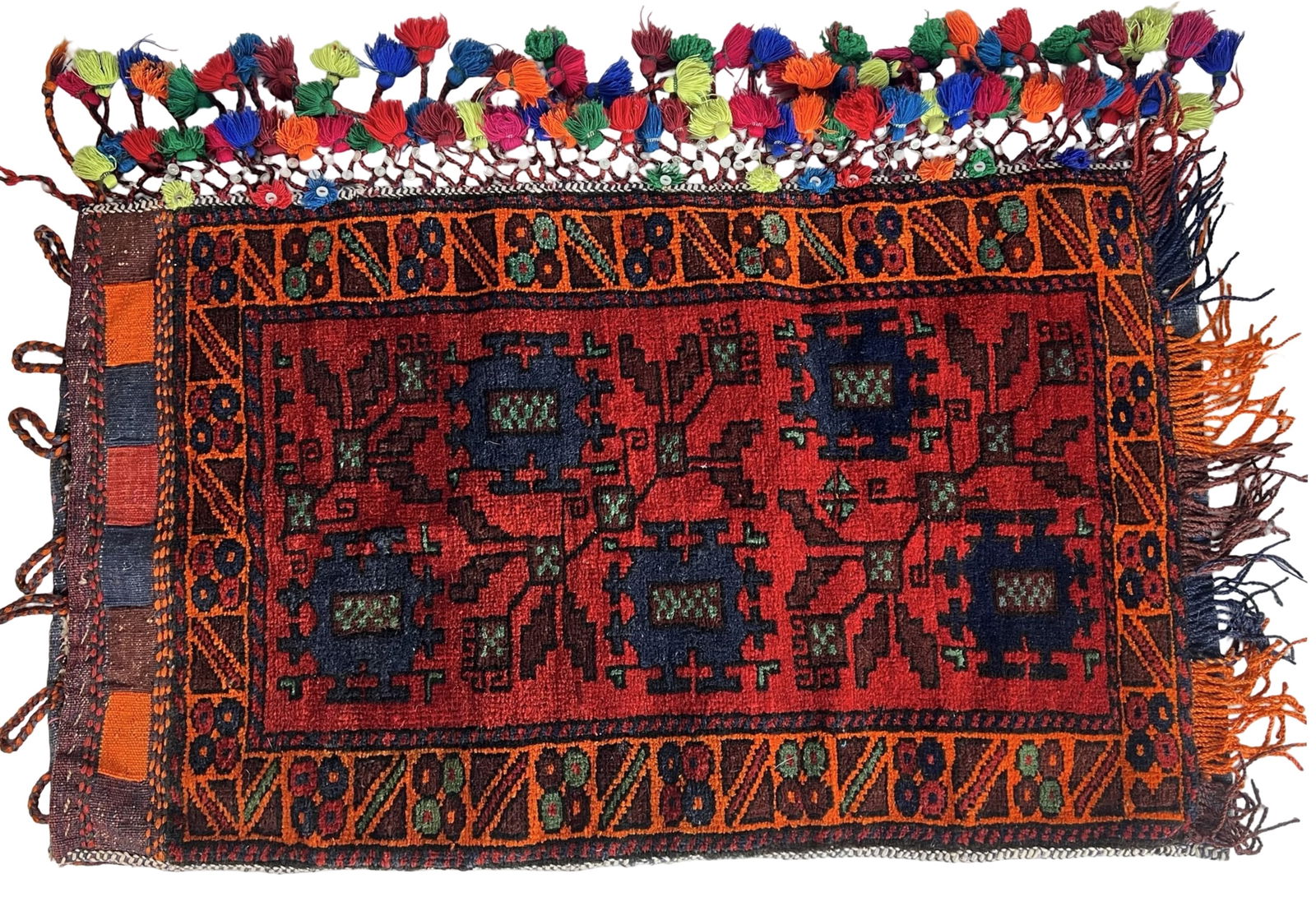 Afghan Hand-Knotted Wool Rug/  Pillow Cover (1 of 4)
