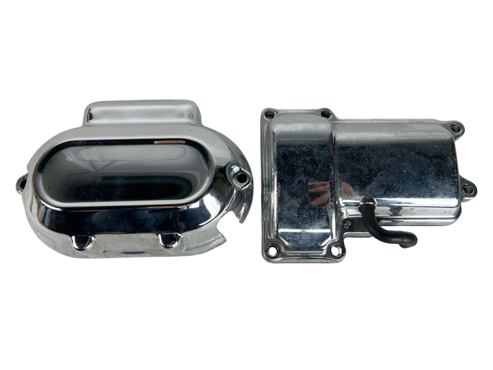 Harley-Davidson Chrome Transmission Cover Pair (1 of 3)