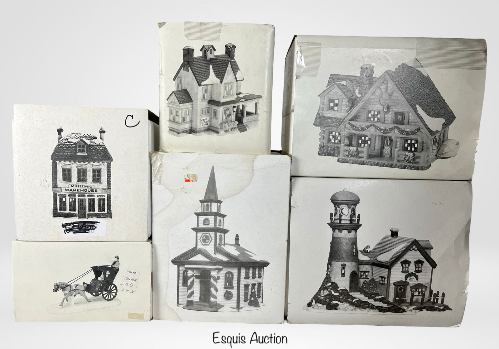 Department 56 Christmas Village Cottages Buildings (1 of 2)