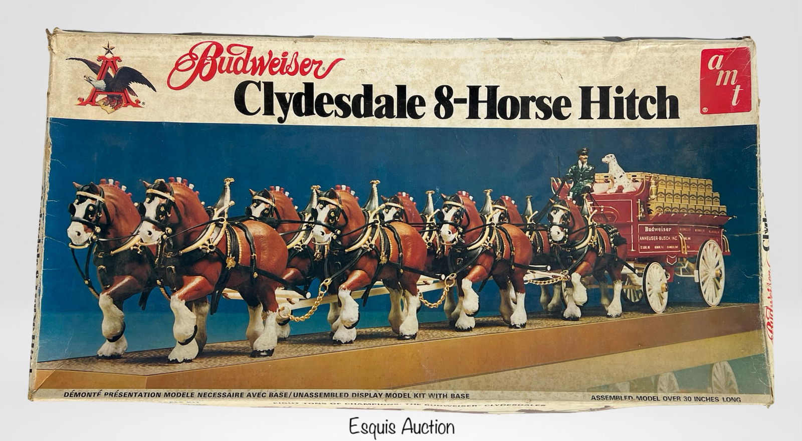AMT Budweiser Clydesdale 8-Horse Hitch Model Kit (1 of 2)