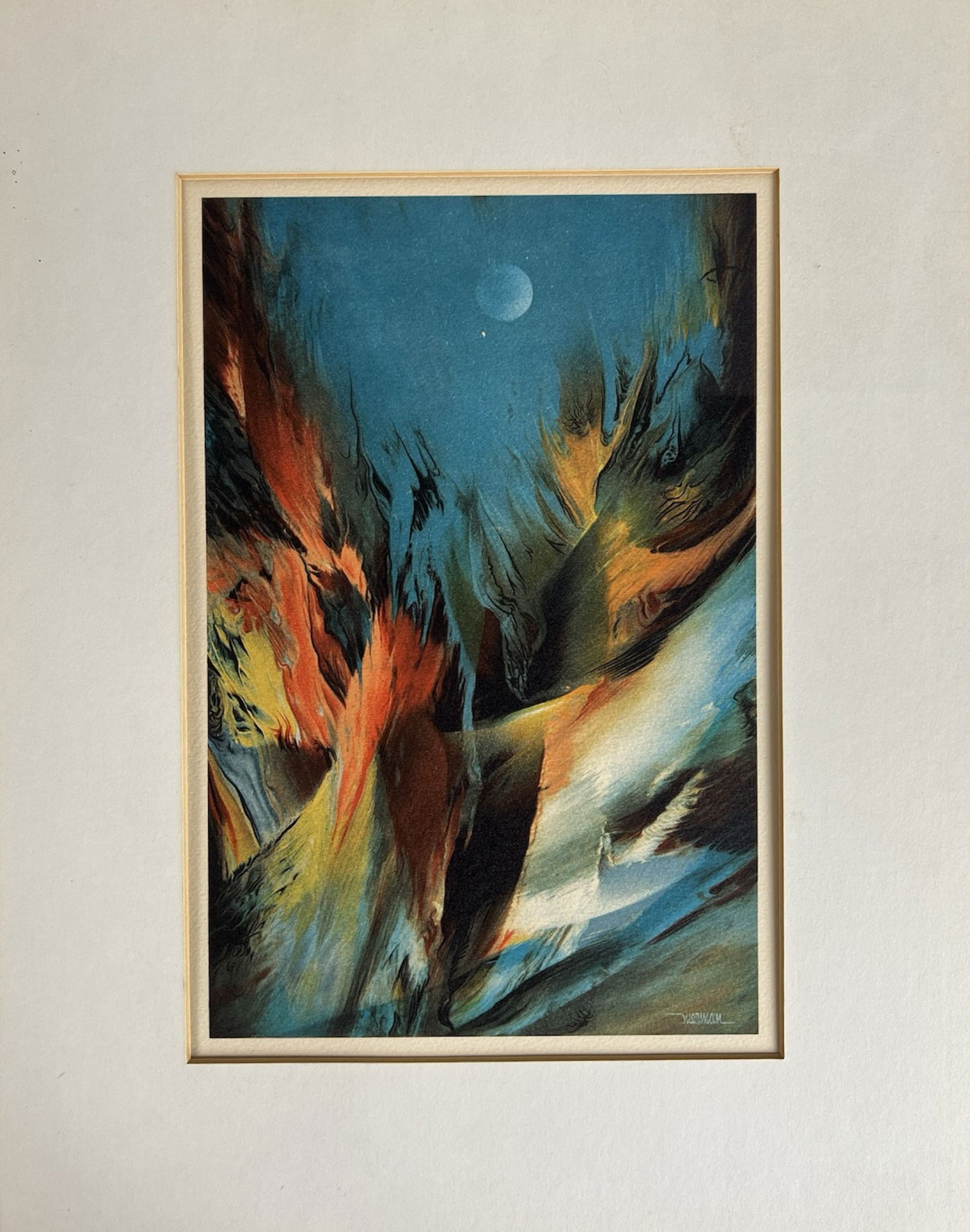 Leonardo Nierman- Moonlit Cosmic Landscape Litho (1 of 3)
