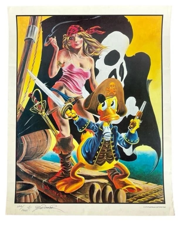 Howard the Duck Art Print Signed by Frank Brunner (1 of 3)