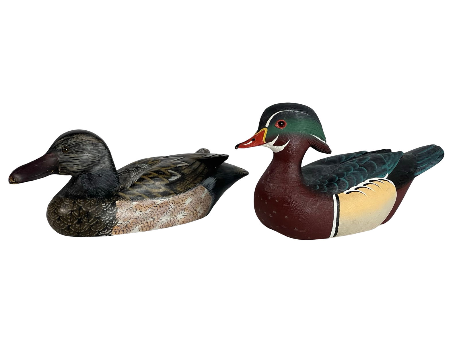 Pair of Duck Decoys - Wood Duck & Mallard (1 of 6)