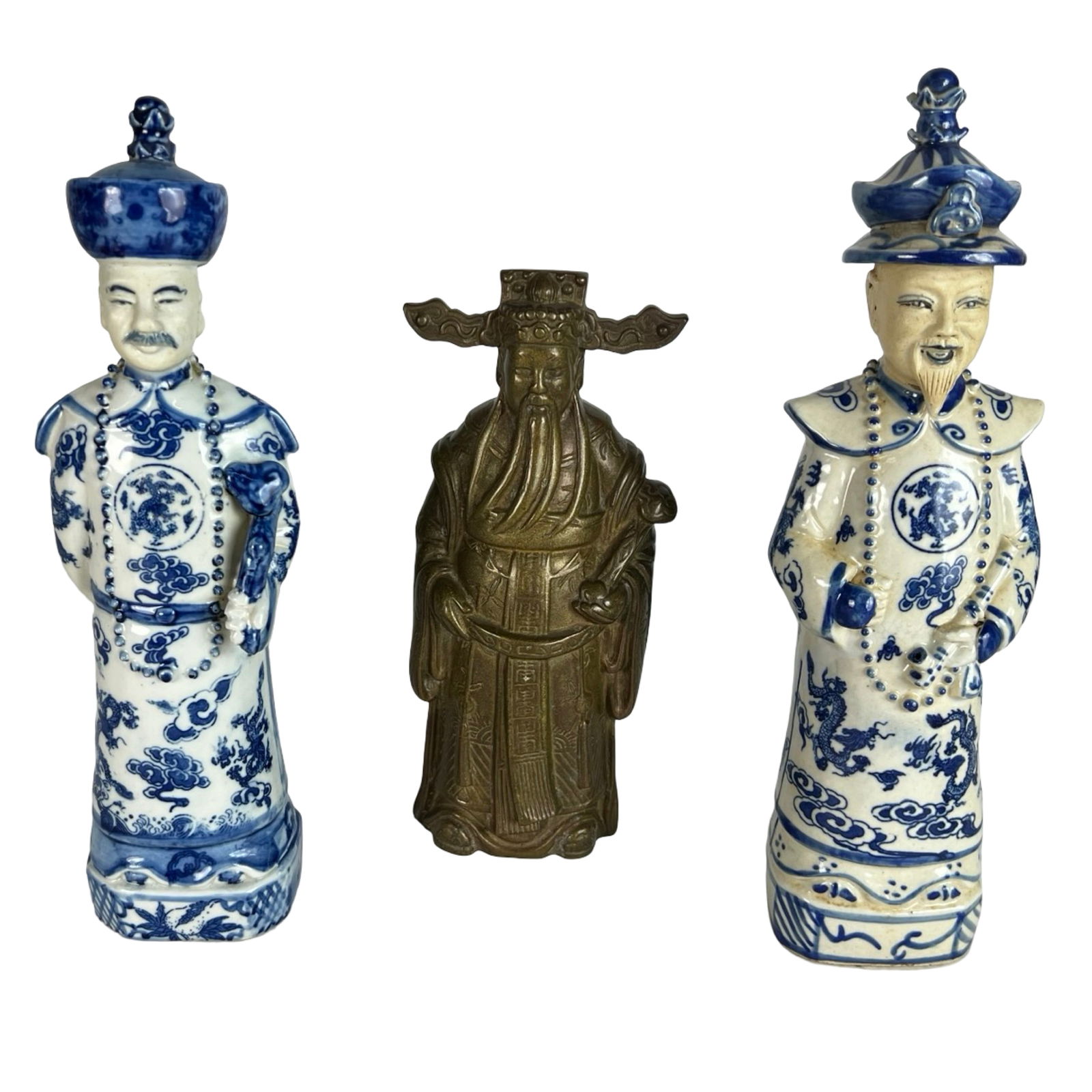 Chineese Figures - Qing  Porcelain Emperors & Lu (1 of 9)