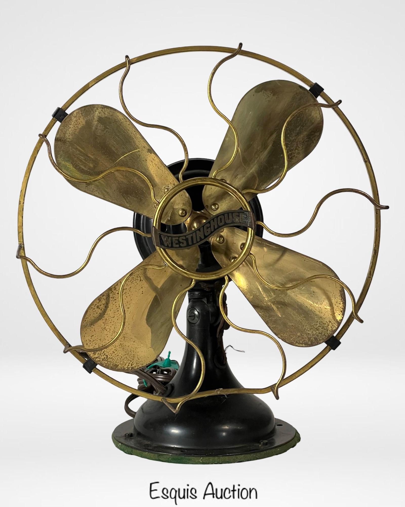 Antique Westinghouse Brass 4-Blade Electric Fan (1 of 3)