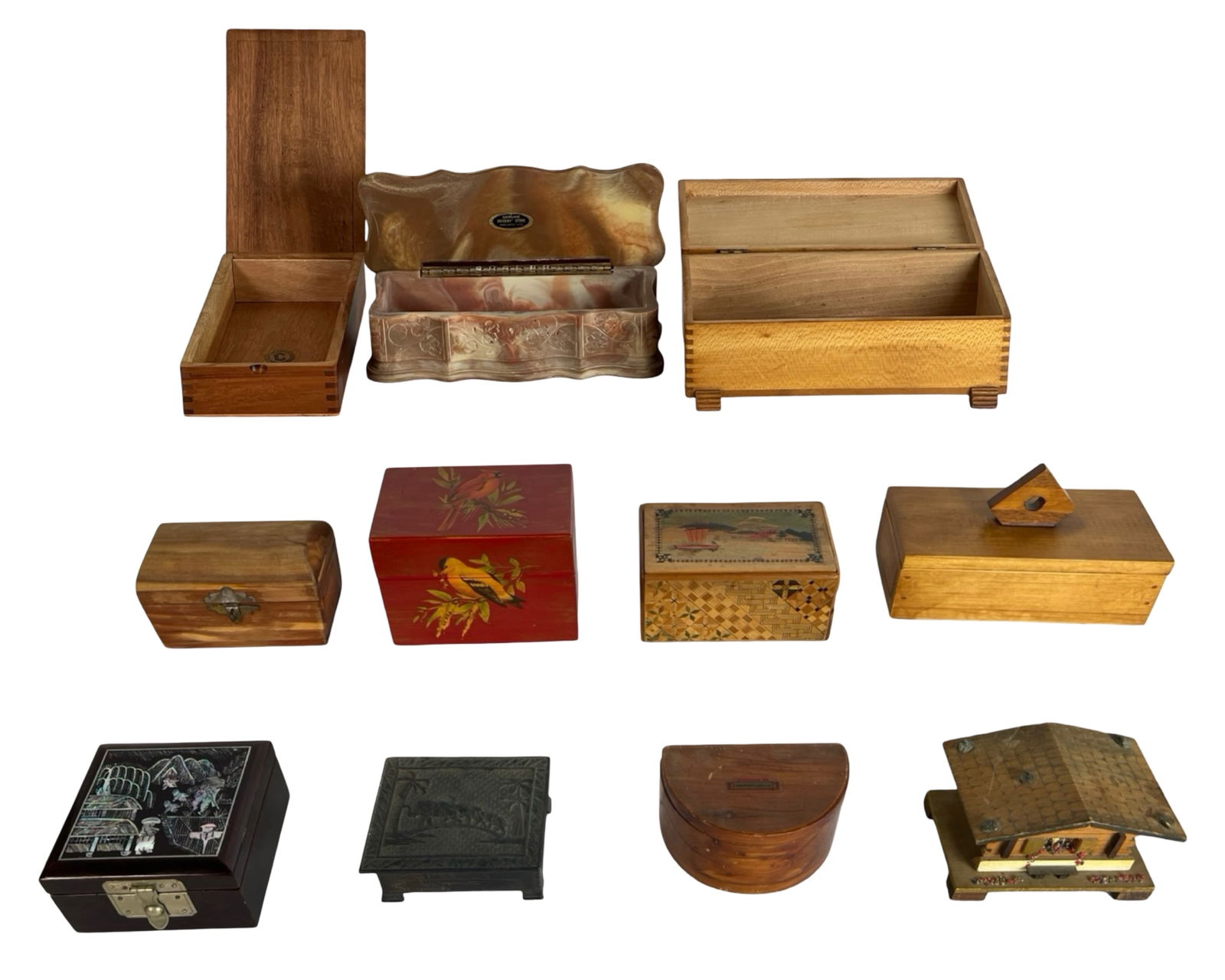 Group of Vintage Tabletop Keepsake & Jewelry Boxes (1 of 6)